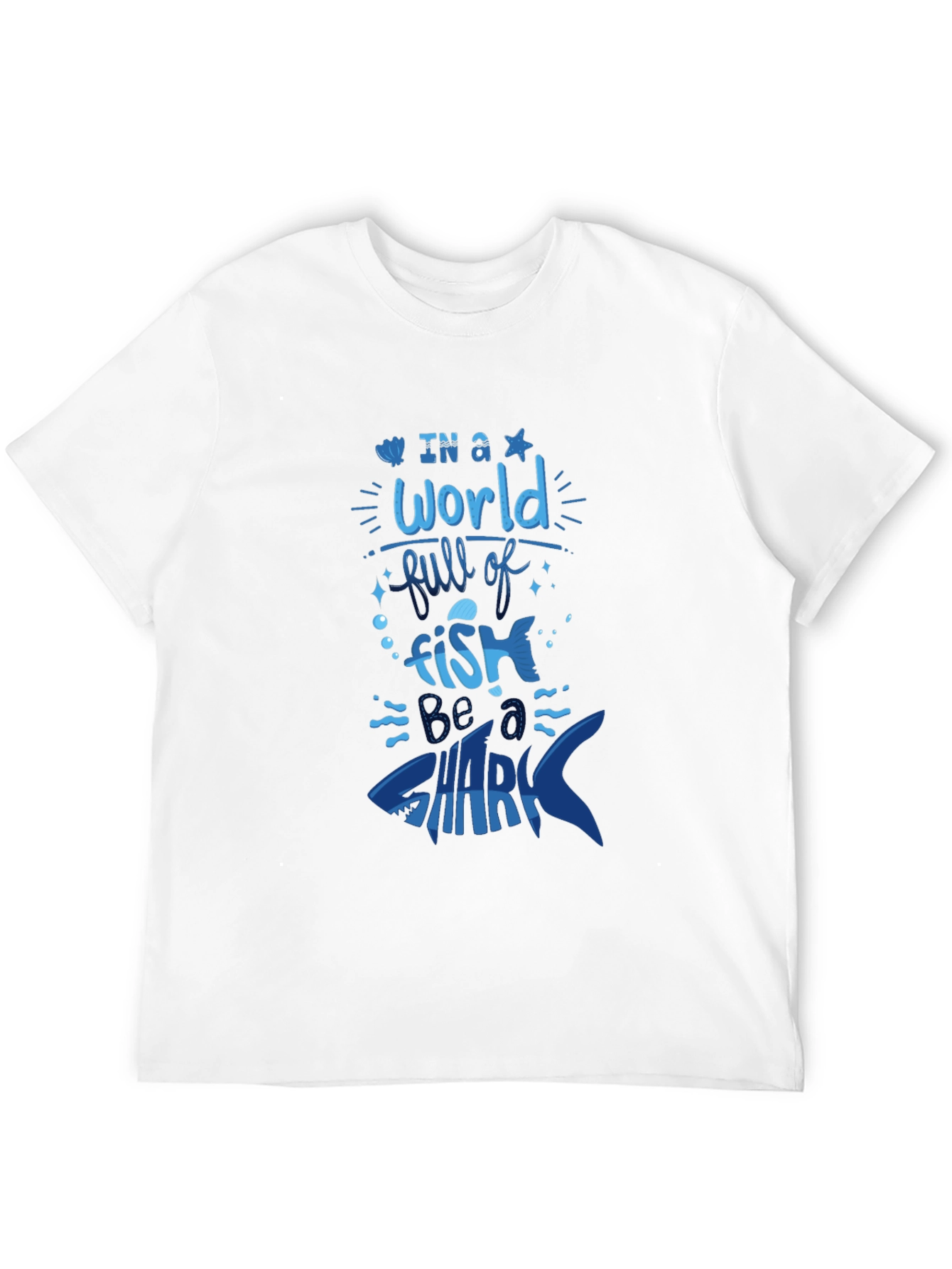 Black Be a Shark T-Shirt - Bold Graphic Tee view 12