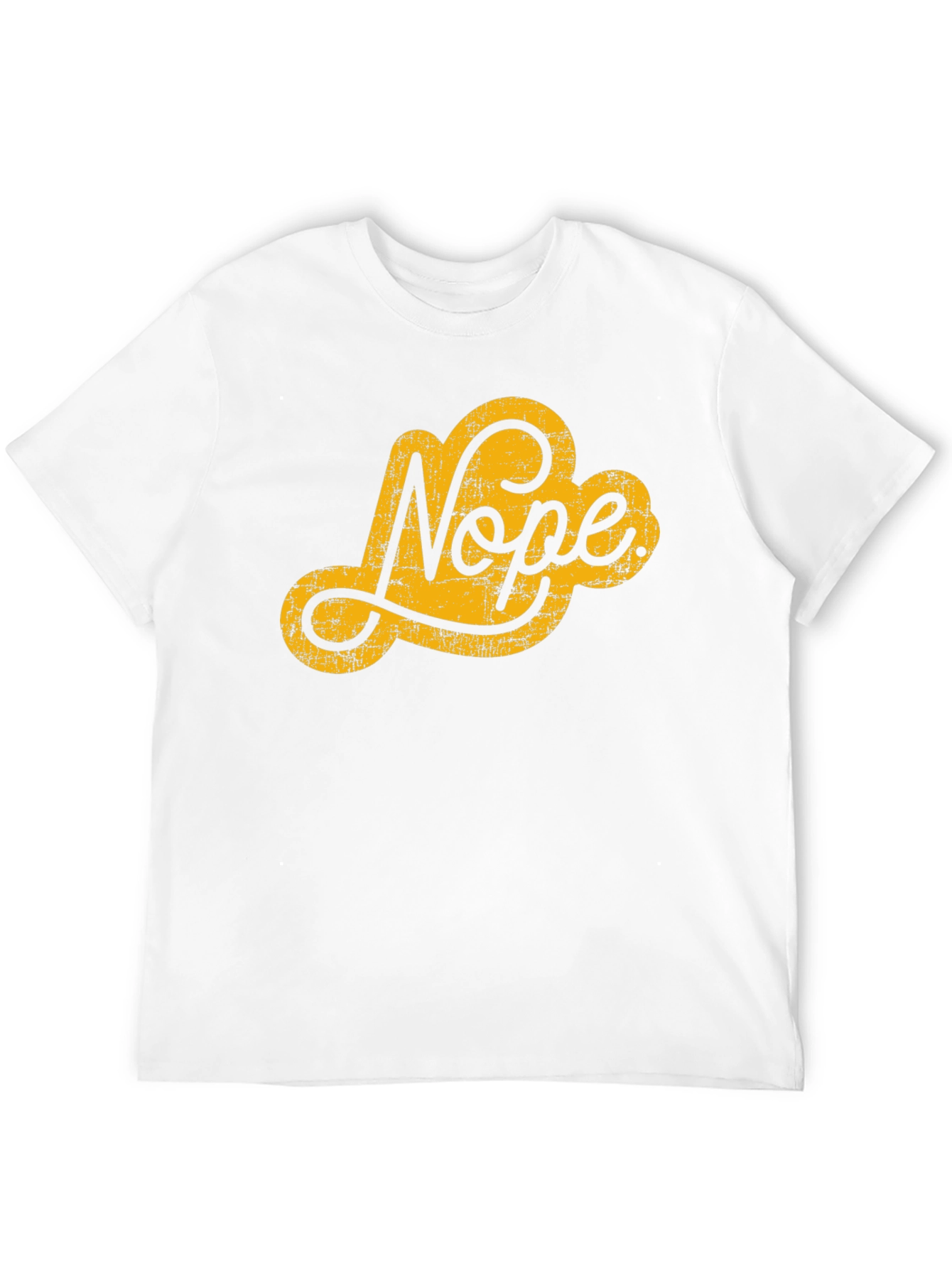 Black Nope Graphic Tee - Black Crew Neck T-Shirt view 12