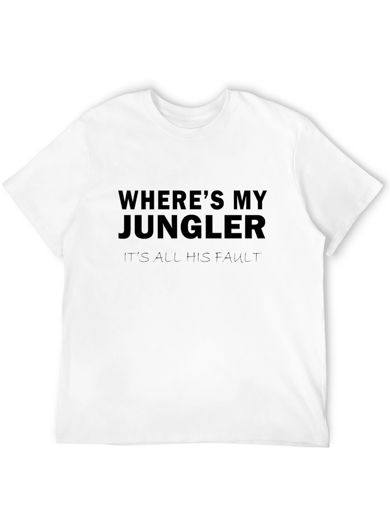 Black Where's My Jungler T-Shirt view 12