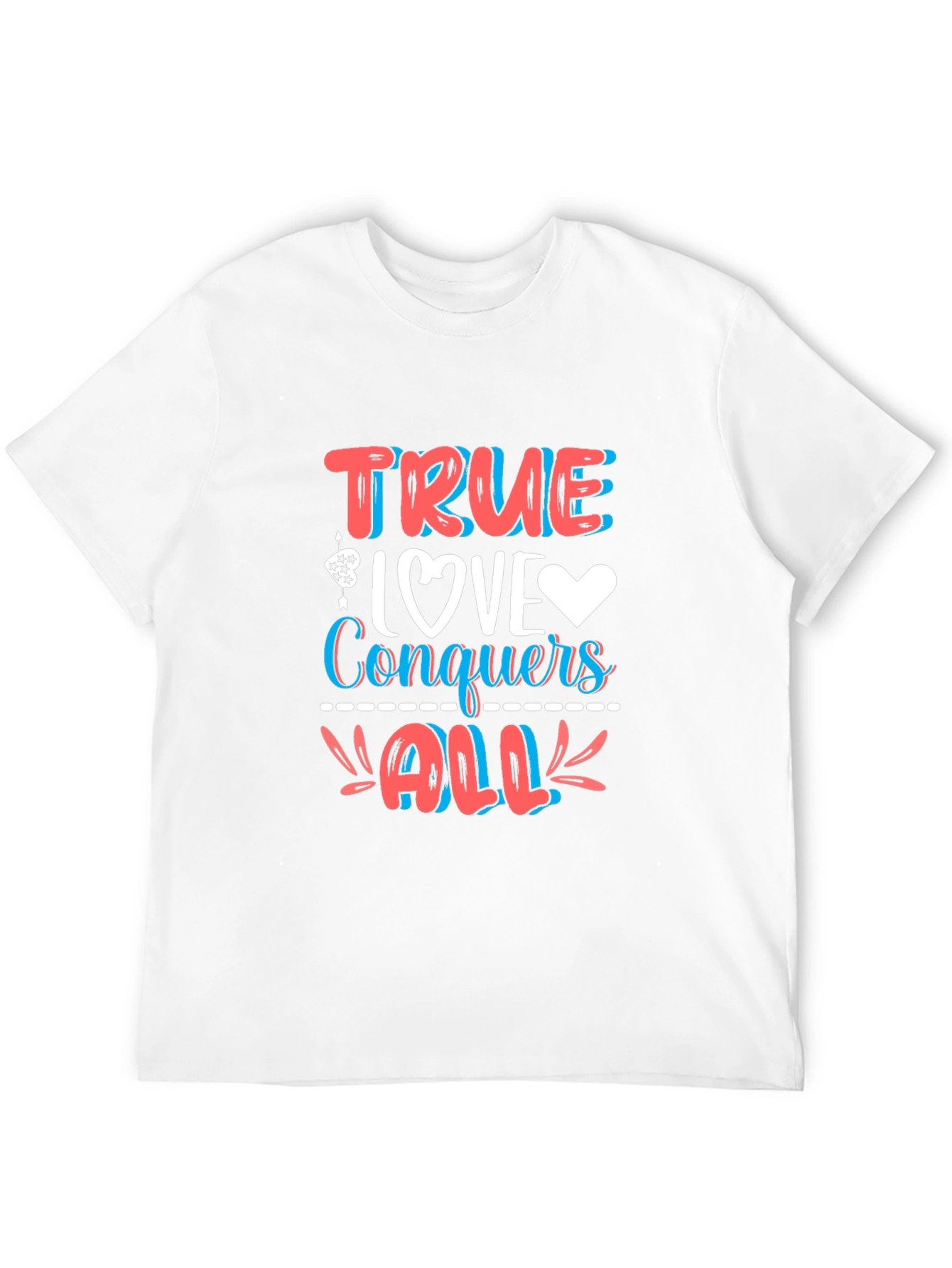 Black True Love Conquers All Graphic Tee - Stylish Comfort Fit view 12