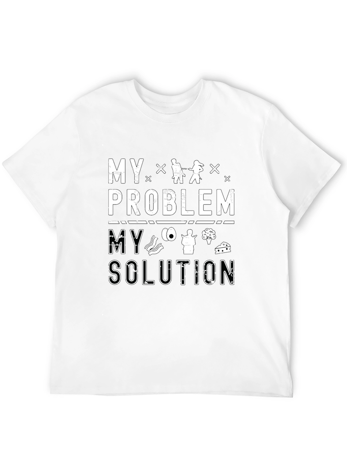 Black Fishing & Food Solution T-Shirt view 12