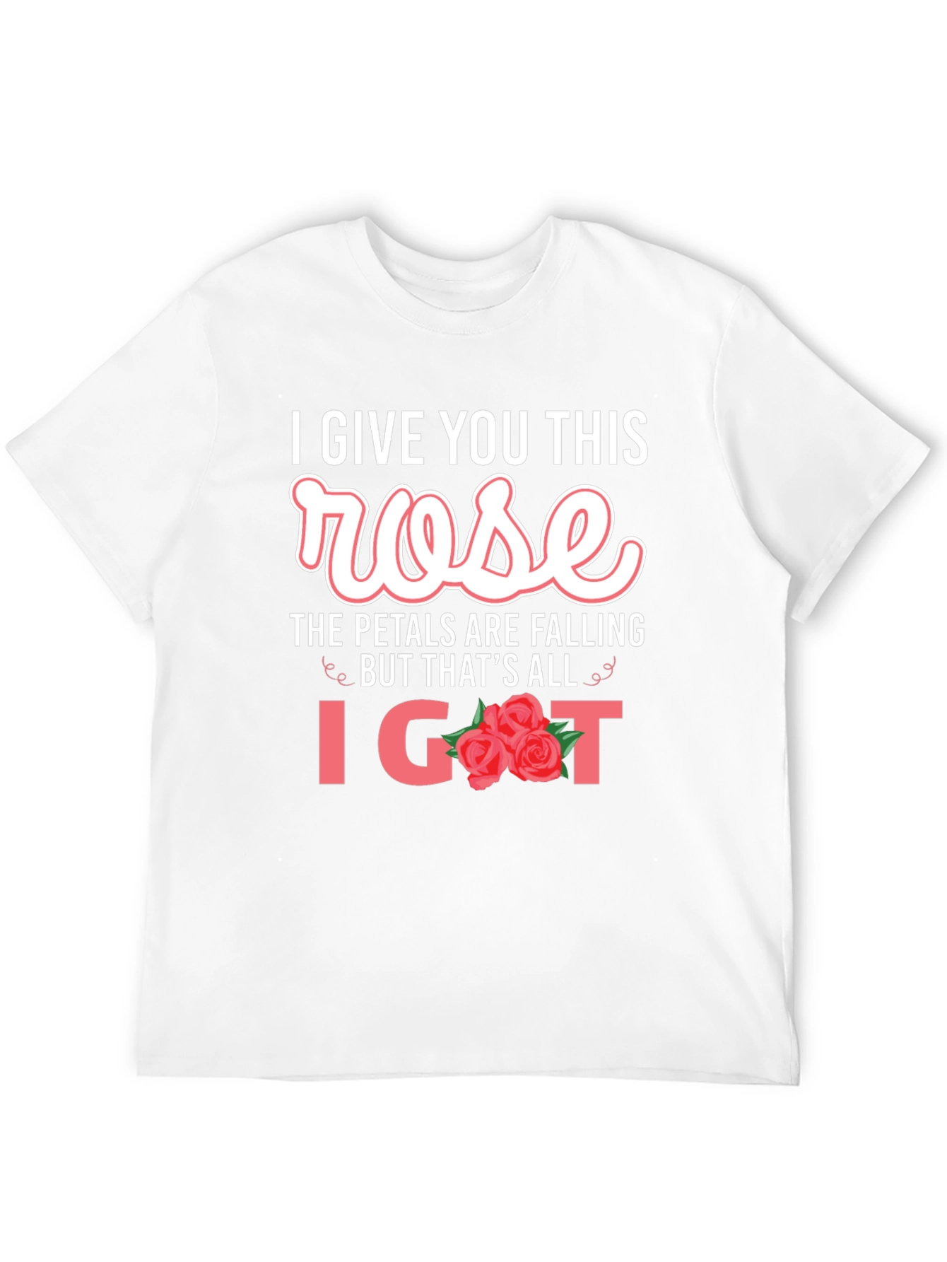 Black I Give You This Rose Graphic T-Shirt view 12