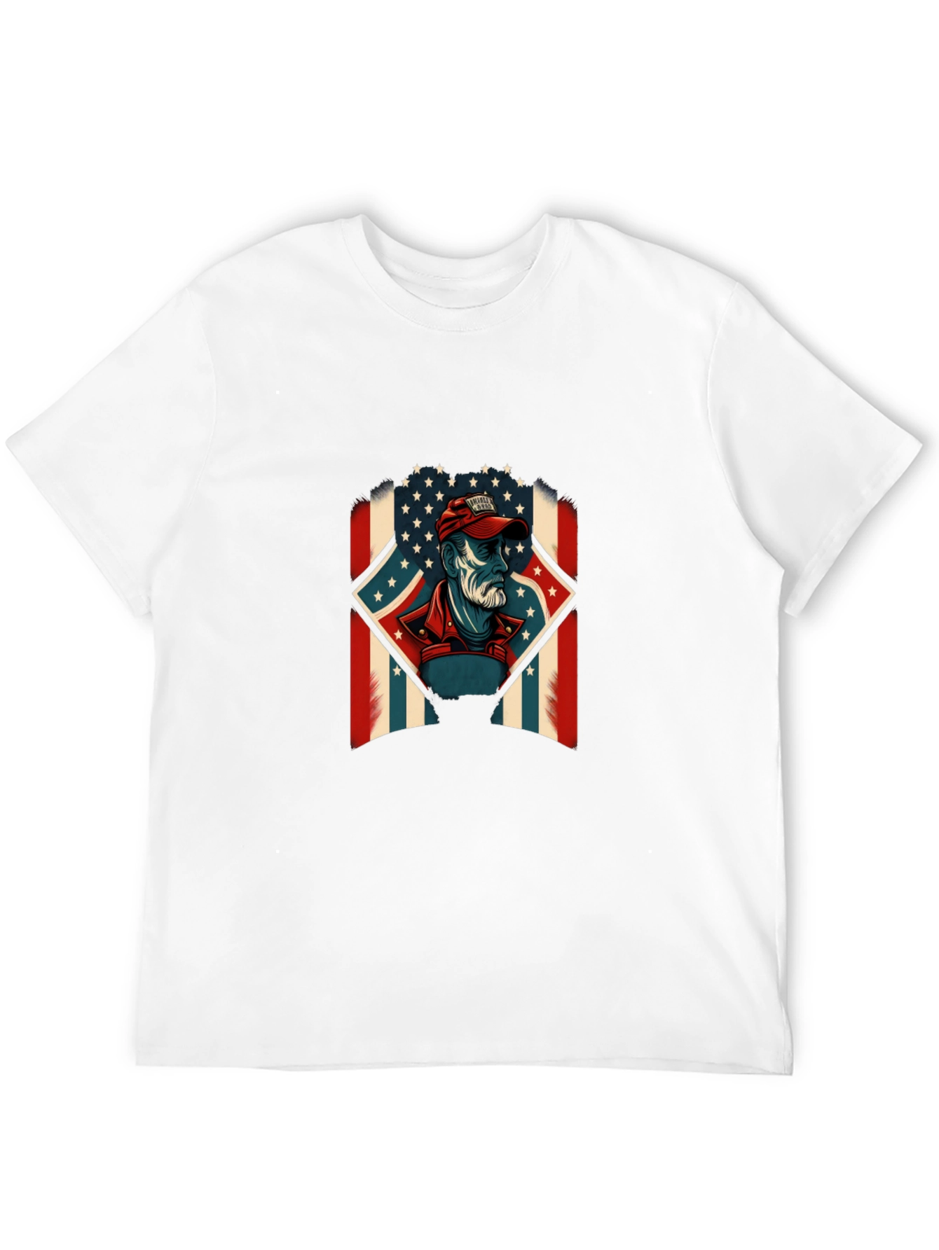 Black American Patriot Graphic T-Shirt - Patriotic Design view 12