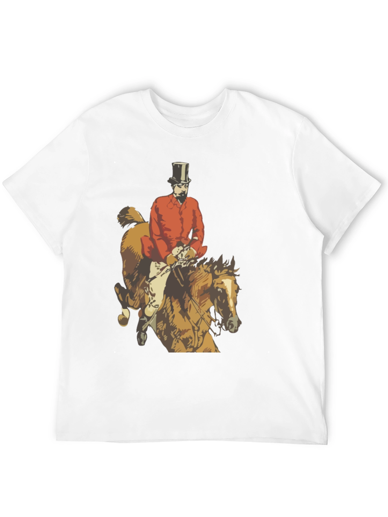 Black Equestrian Fox Hunter T-Shirt view 12
