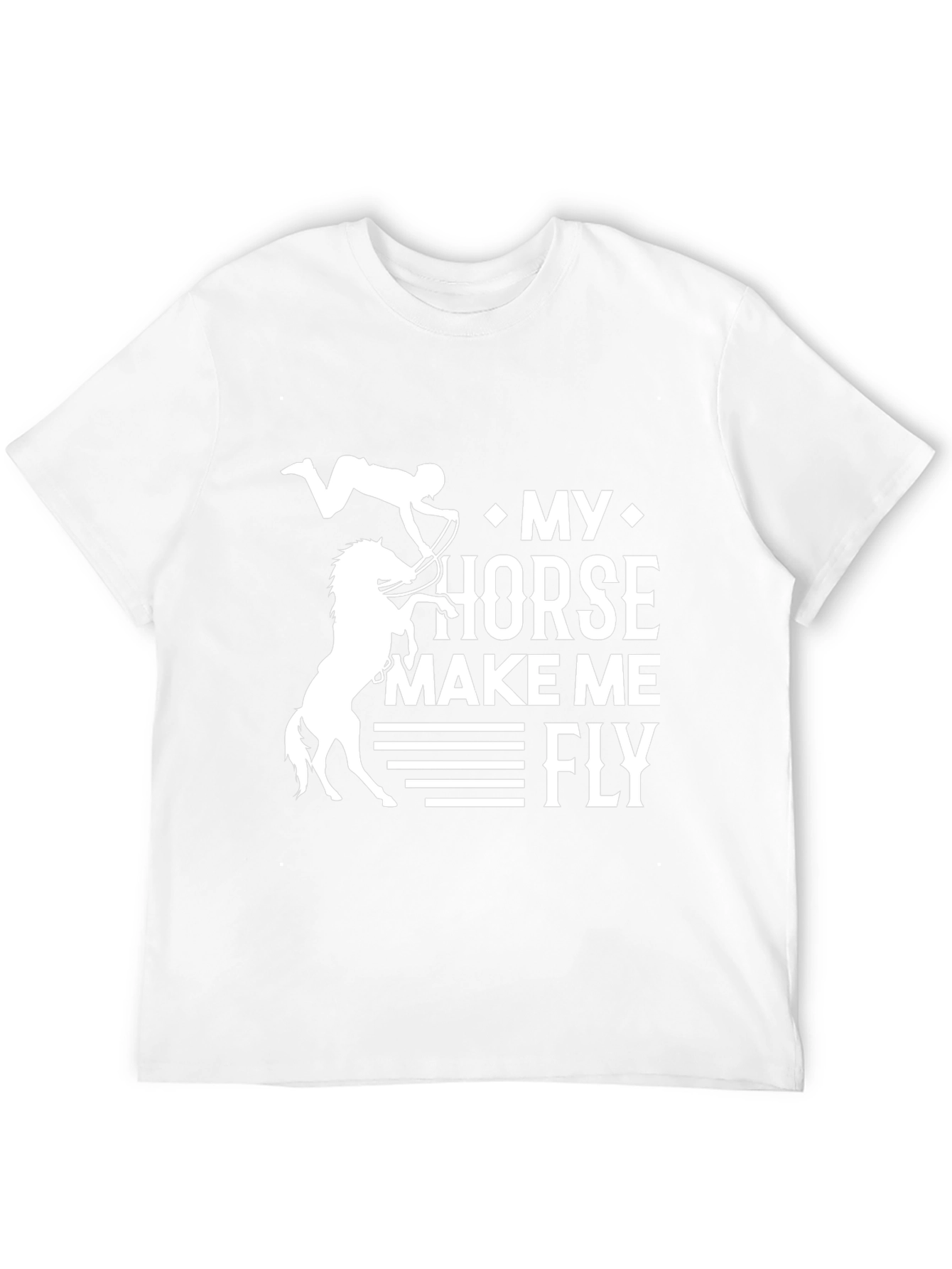Black My Horse Makes Me Fly T-Shirt view 12