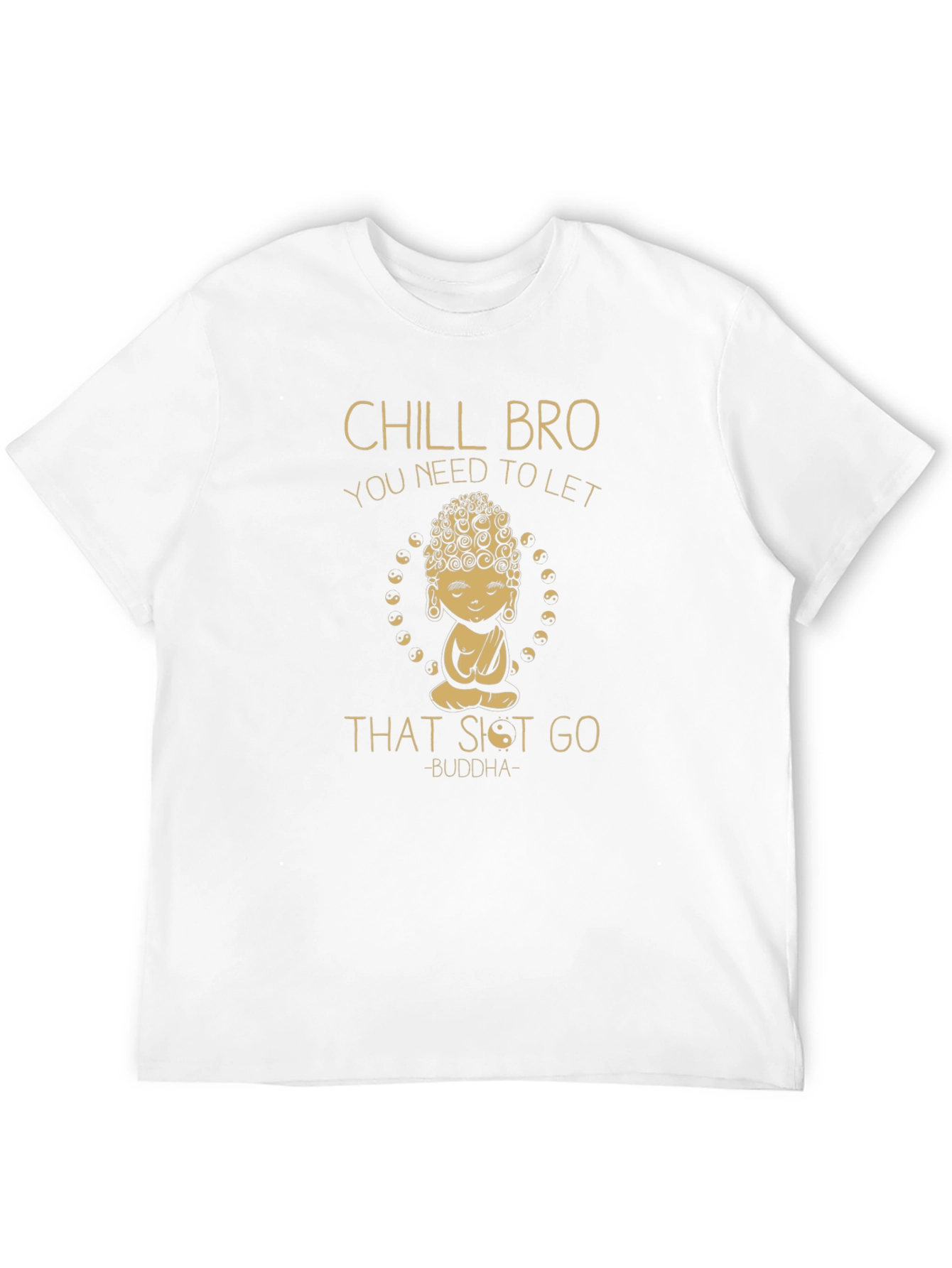 Black Chill Bro Buddha Graphic T-Shirt view 12