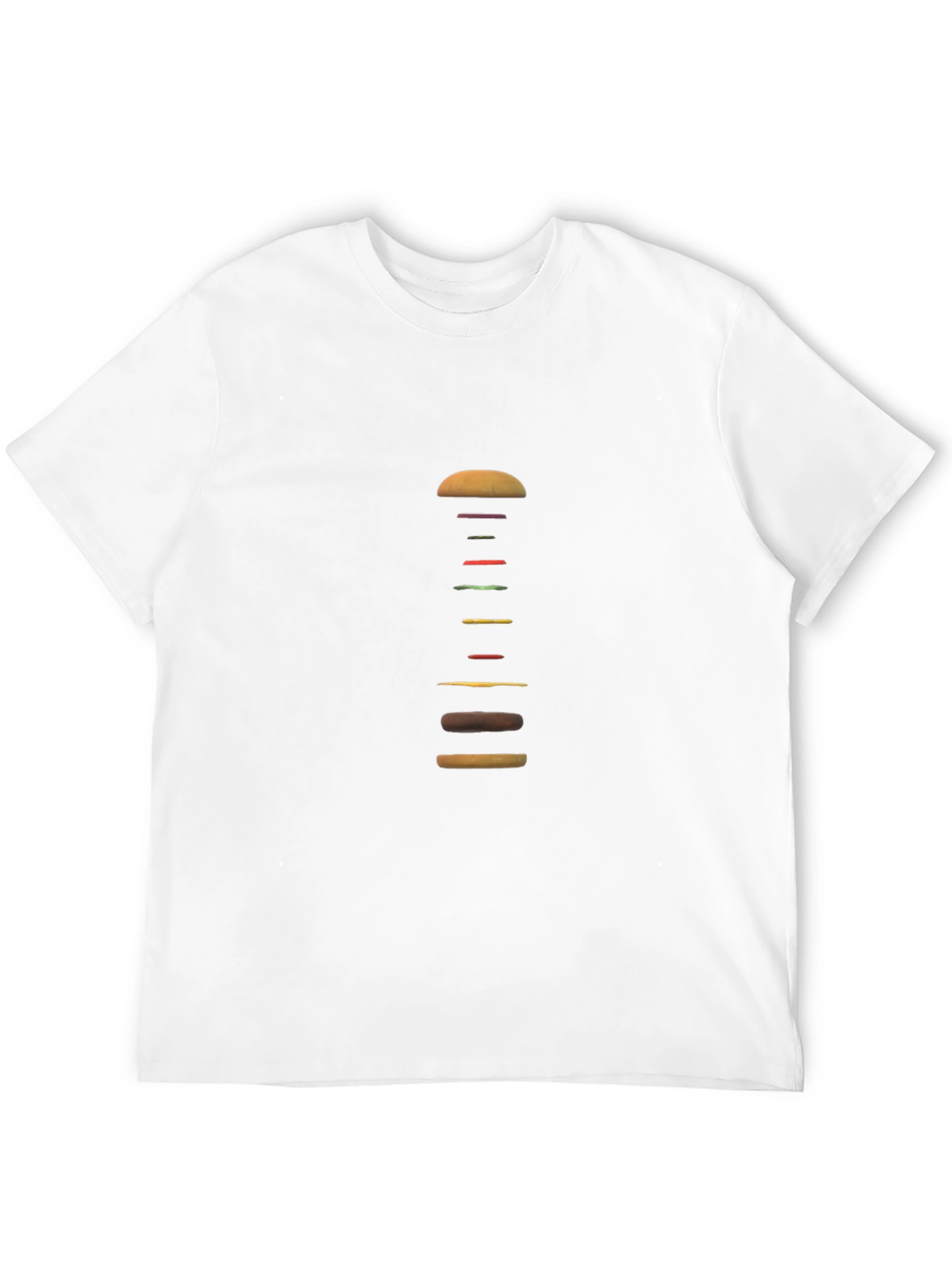 Deconstructed Burger Graphic Tee - Black - 12