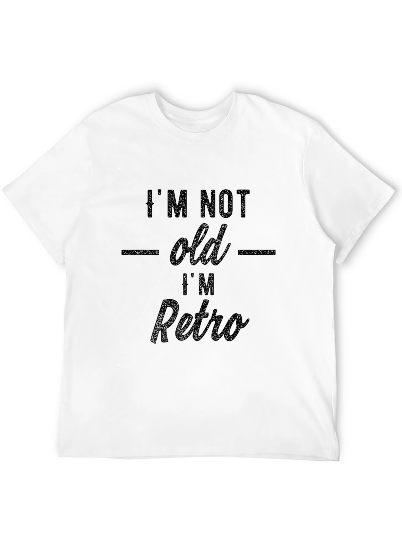 Black I'm Not Old I'm Retro - Graphic T-Shirt view 12
