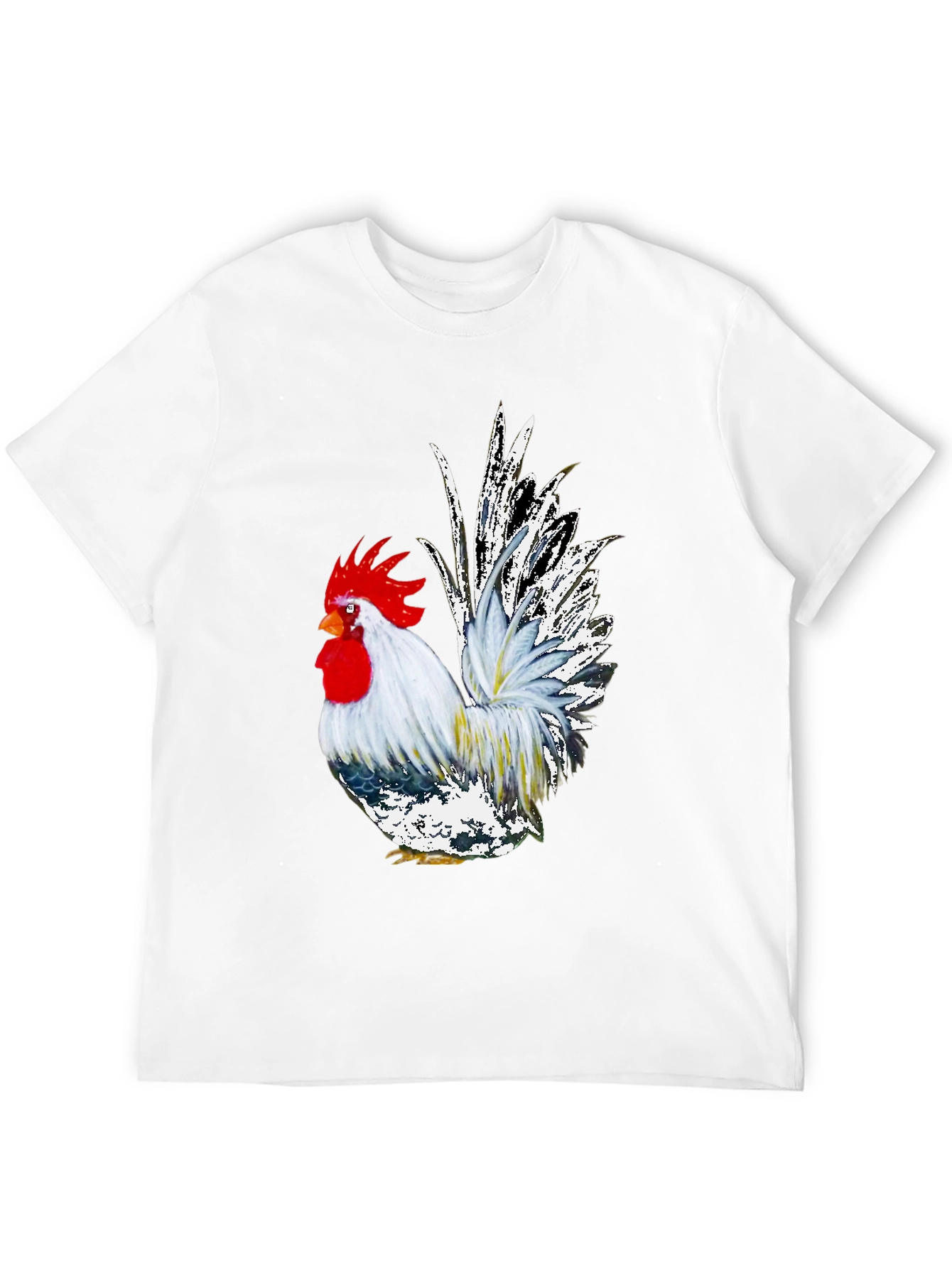 Rooster Graphic Tee - Cool Farm Animal T-Shirt - 12