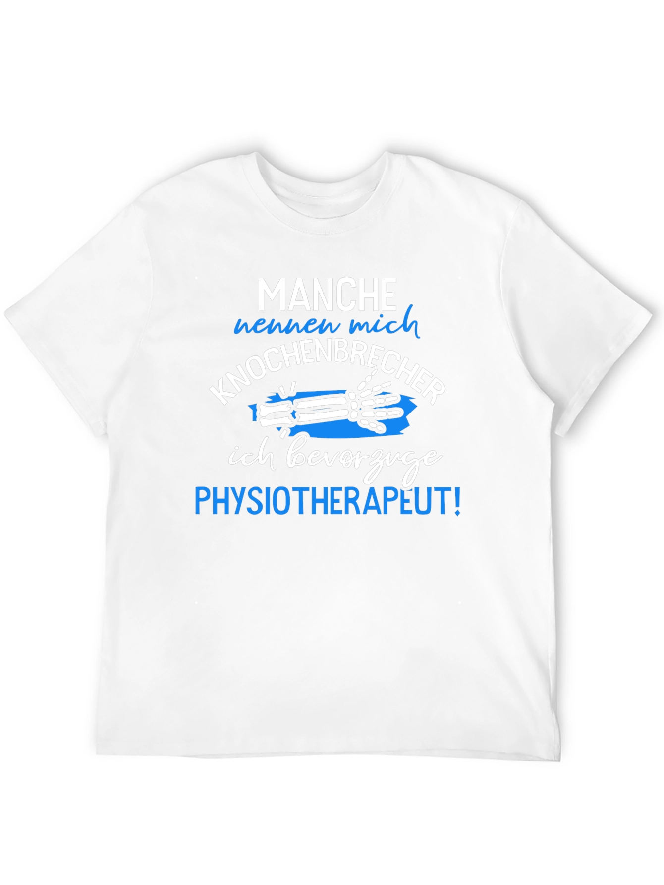 Black Funny Physical Therapist T-Shirt - Knochenbrecher Design view 12