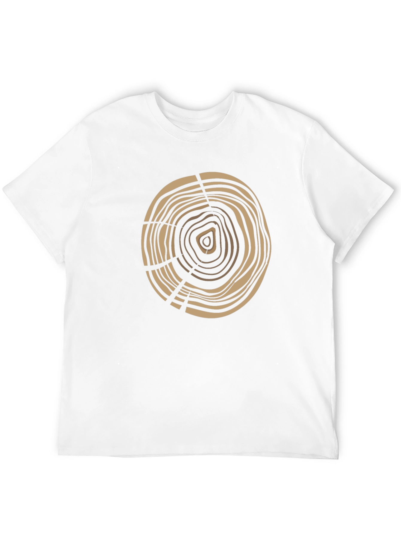 Black Tree Ring Graphic Tee - Earthy Design view 12