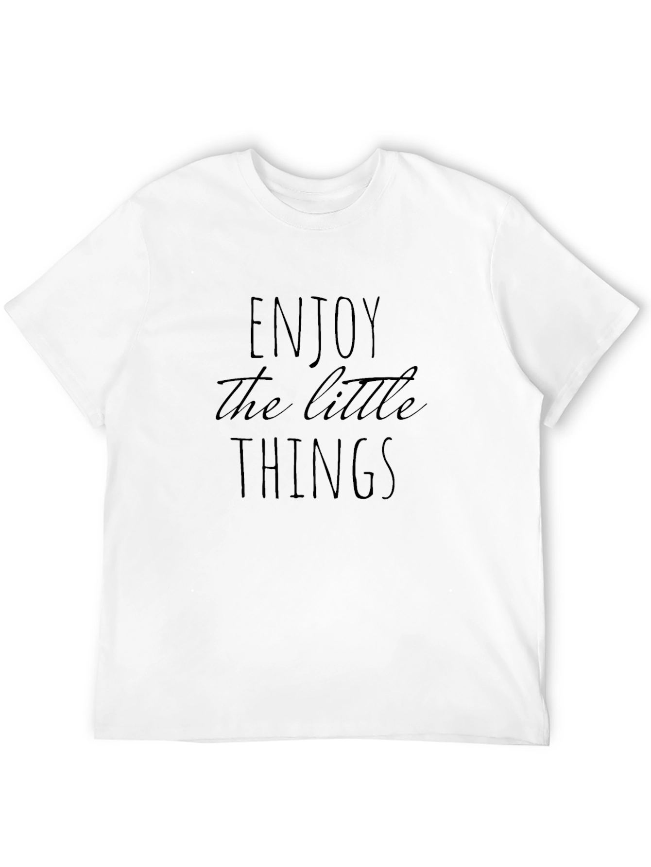 Black Enjoy the Little Things Graphic T-Shirt view 12