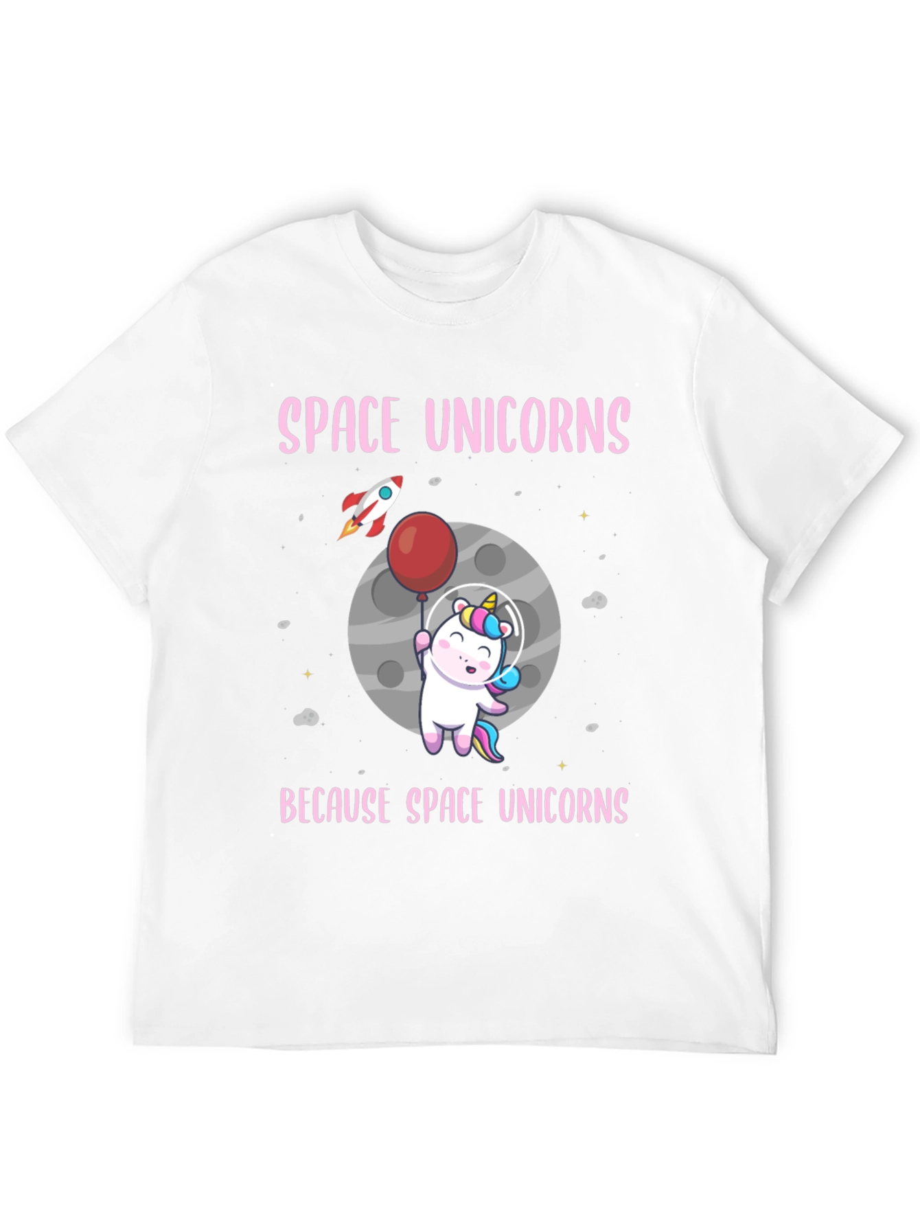 Black Space Unicorns Graphic T-Shirt view 12