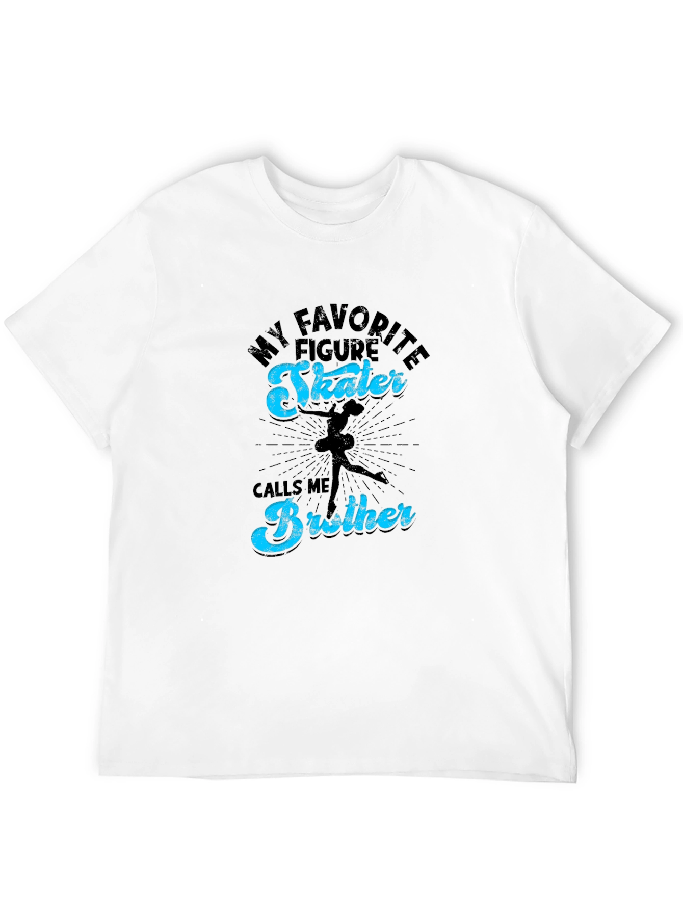 Black Figure Skater Brother Tee - Sport Fan Apparel view 12
