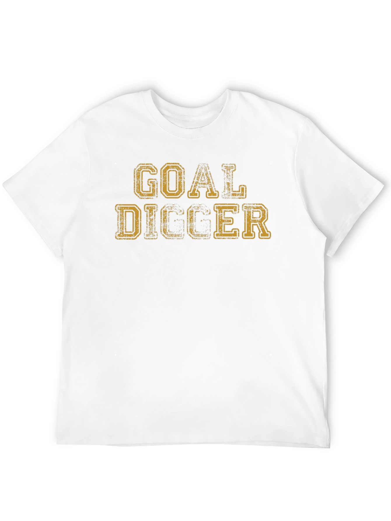 Black Goal Digger Graphic T-Shirt - Black Crew Neck Tee view 12