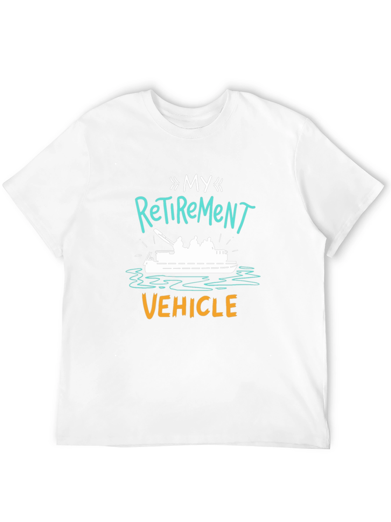 My Retirement Vehicle T-Shirt - Black Crew Neck Tee - 12