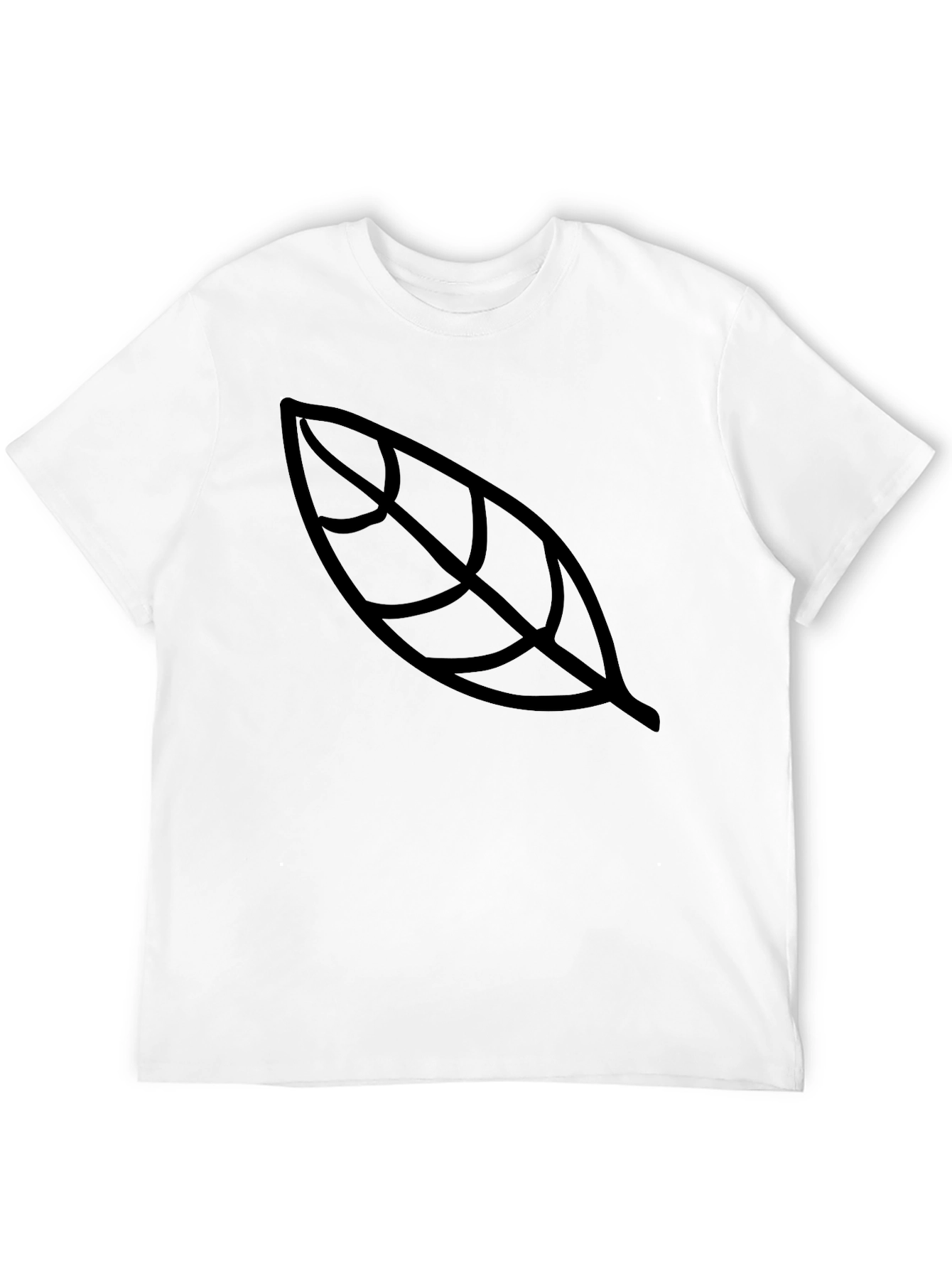 Black Leaf Graphic Black T-Shirt - Unisex view 12