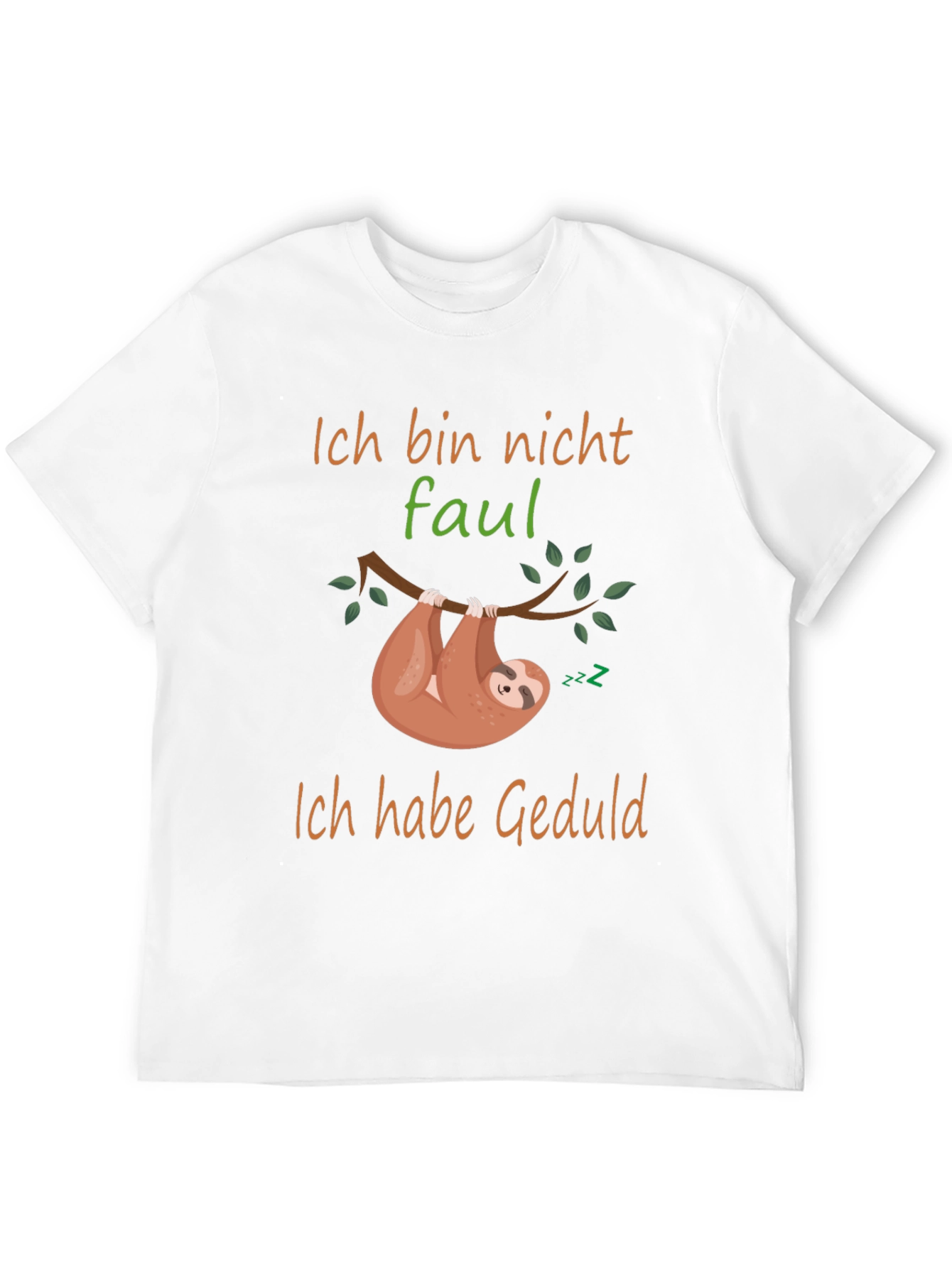 Black Ich Bin Nicht Faul Sloth T-Shirt view 12