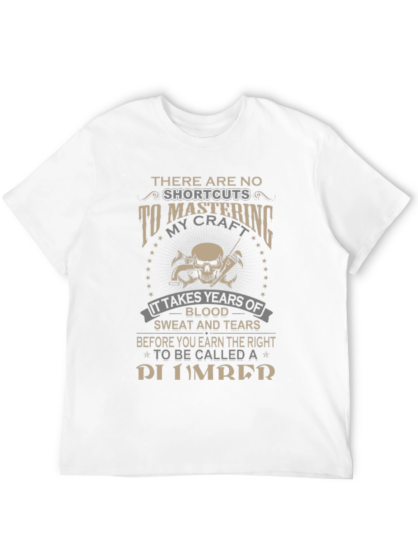 Black Plumber's Craft T-Shirt - No Shortcuts view 12