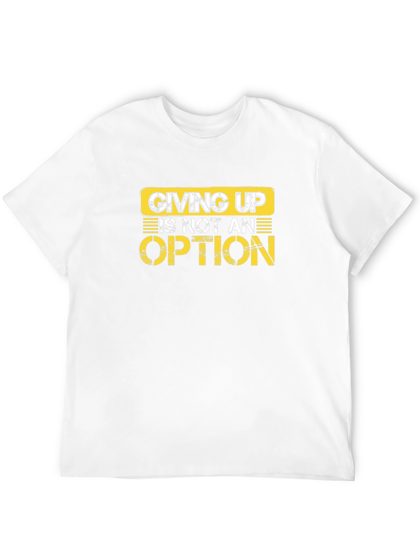 Black Giving Up Is Not An Option Graphic Tee view 12