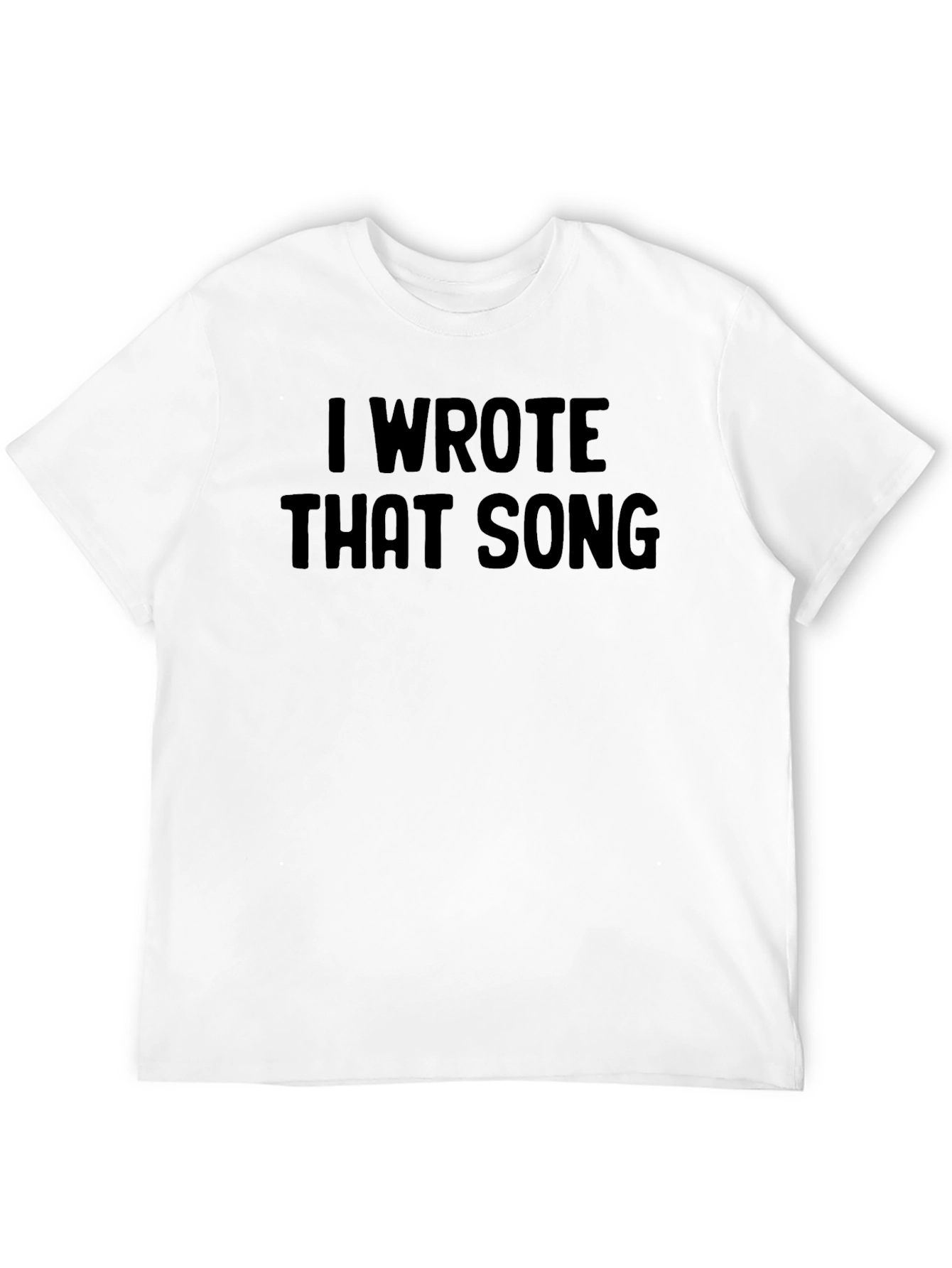 Black I Wrote That Song Men's T-Shirt - Black view 12