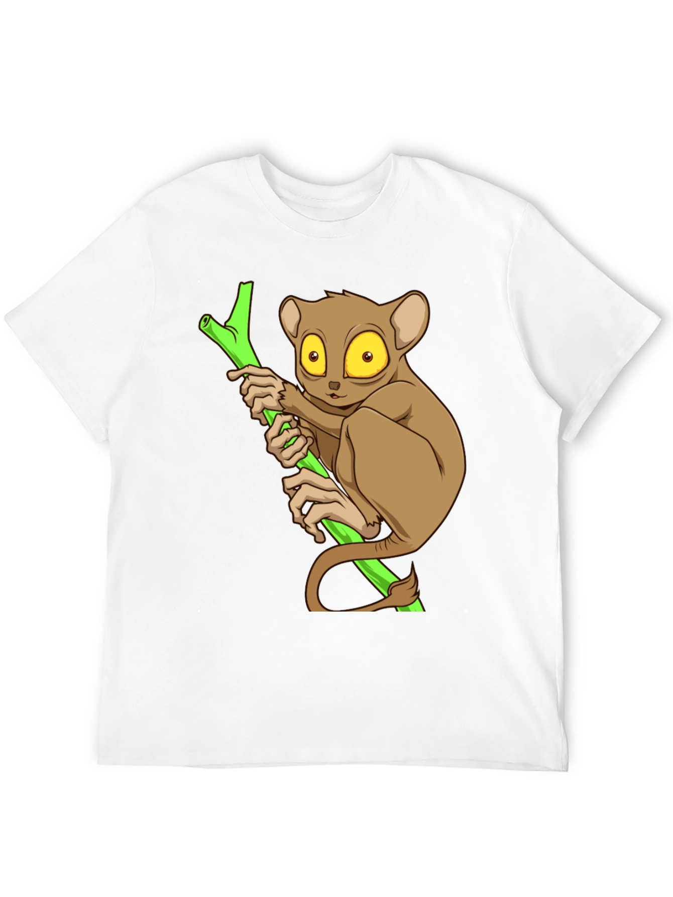 Black Cute Tarsier Graphic Tee - Black Cotton view 12