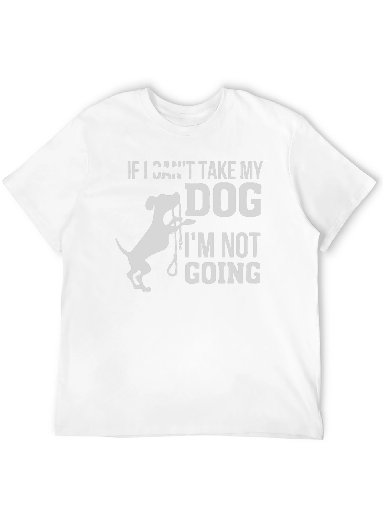 Black Dog Lover Tee: If I Can't Take My Dog T-Shirt view 12