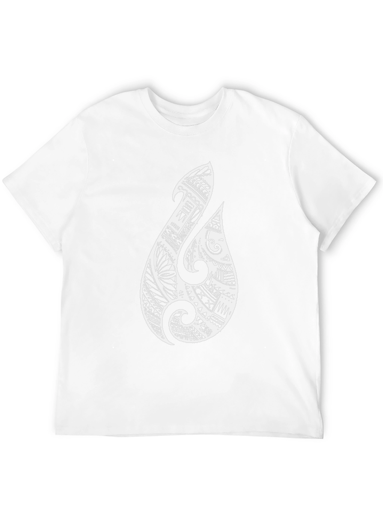 Black Maori Hook T-Shirt - Black Tribal Tee view 12