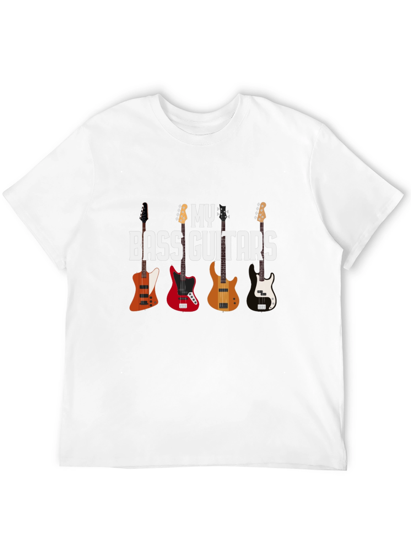 Black Bass Guitars T-Shirt - Musician's Gift view 12
