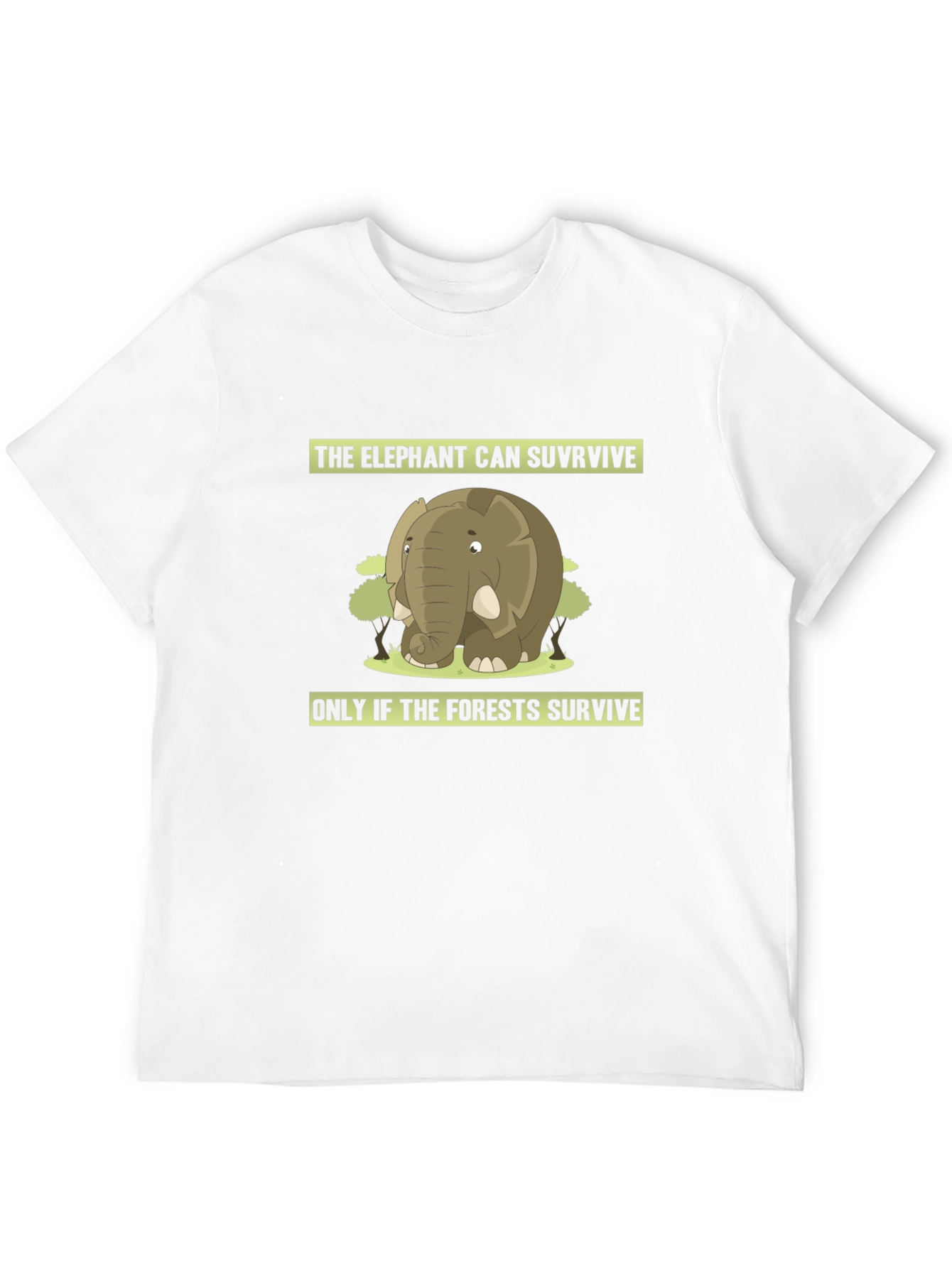 Black Elephant Conservation T-Shirt view 12