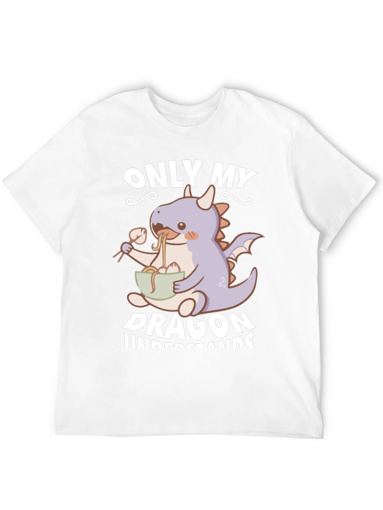 Black Only My Dragon Understands T-Shirt view 12