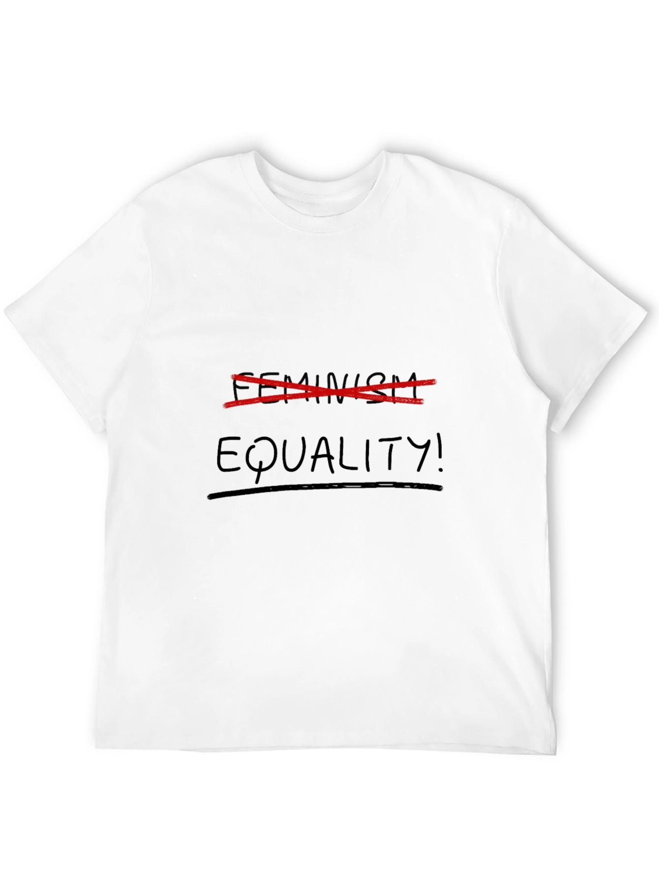 Black Equality T-Shirt - Anti-Feminist Statement Tee view 12
