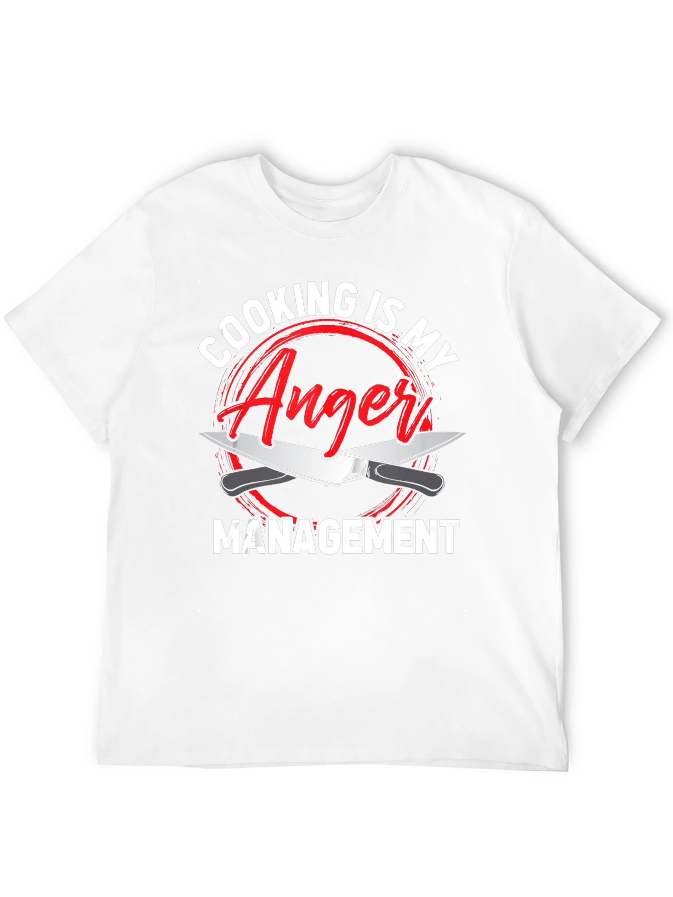 Black Cooking is My Anger Management Funny Chef T-Shirt view 12