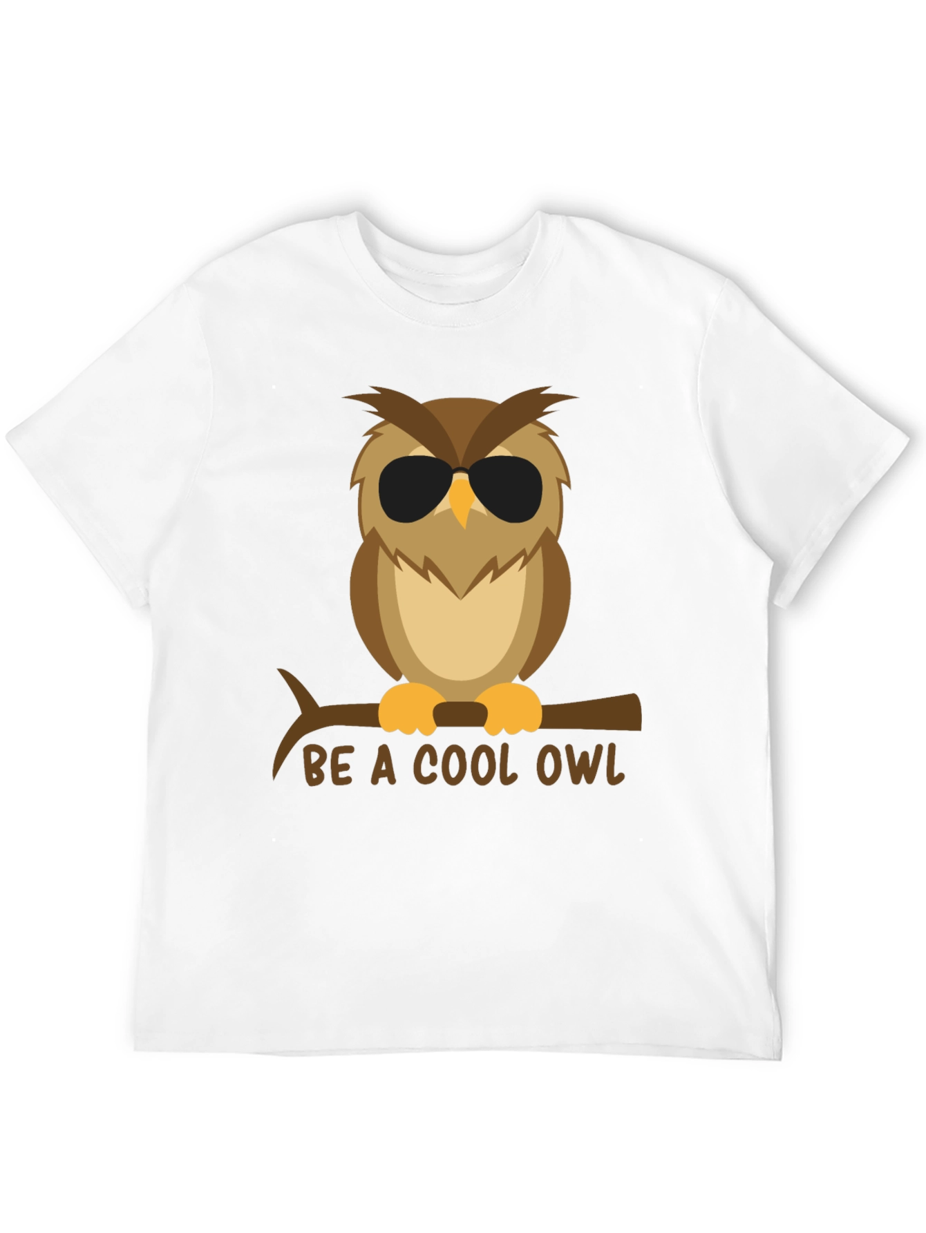 Black Cool Owl Graphic Tee - Black T-Shirt view 12