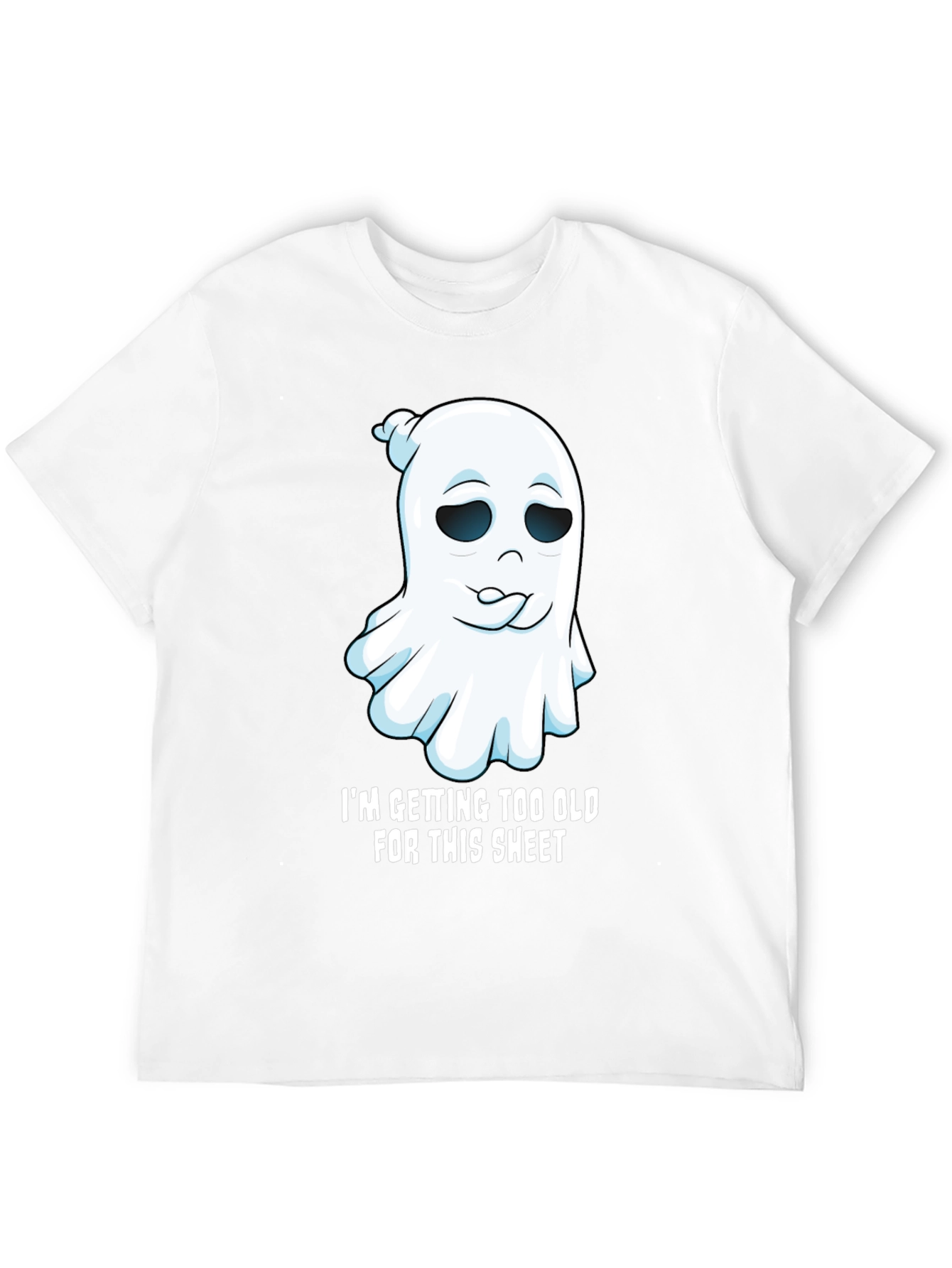 Black Funny Ghost Graphic Tee - I'm Getting Too Old view 12