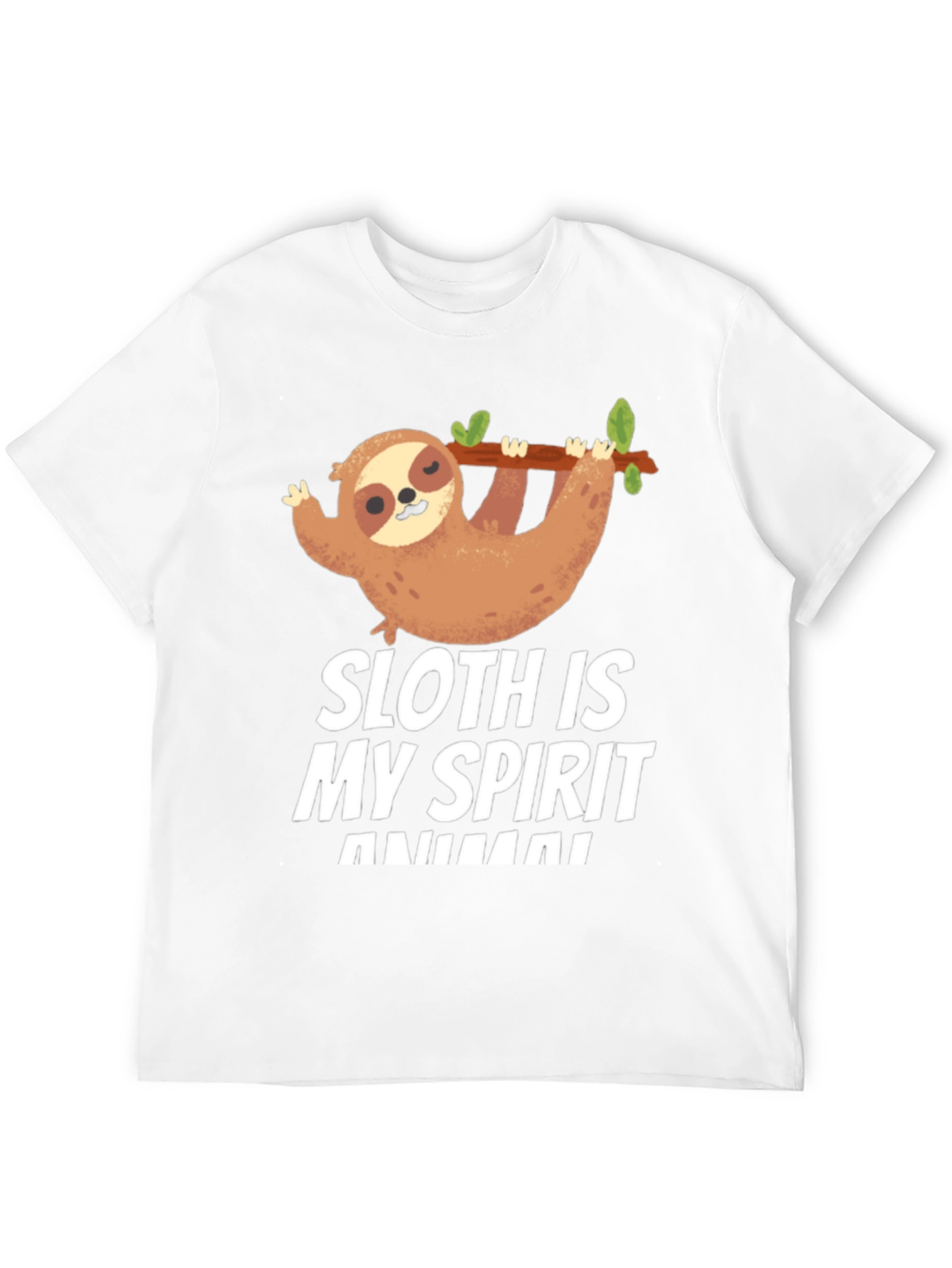 Black Sloth Spirit Animal T-Shirt Funny Cute Graphic Tee view 12