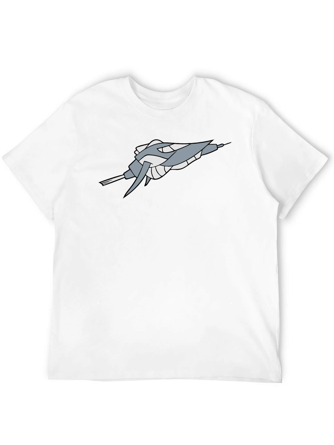 Black Sci-Fi Spaceship Graphic Black Tee - Stylish Geek Chic view 12