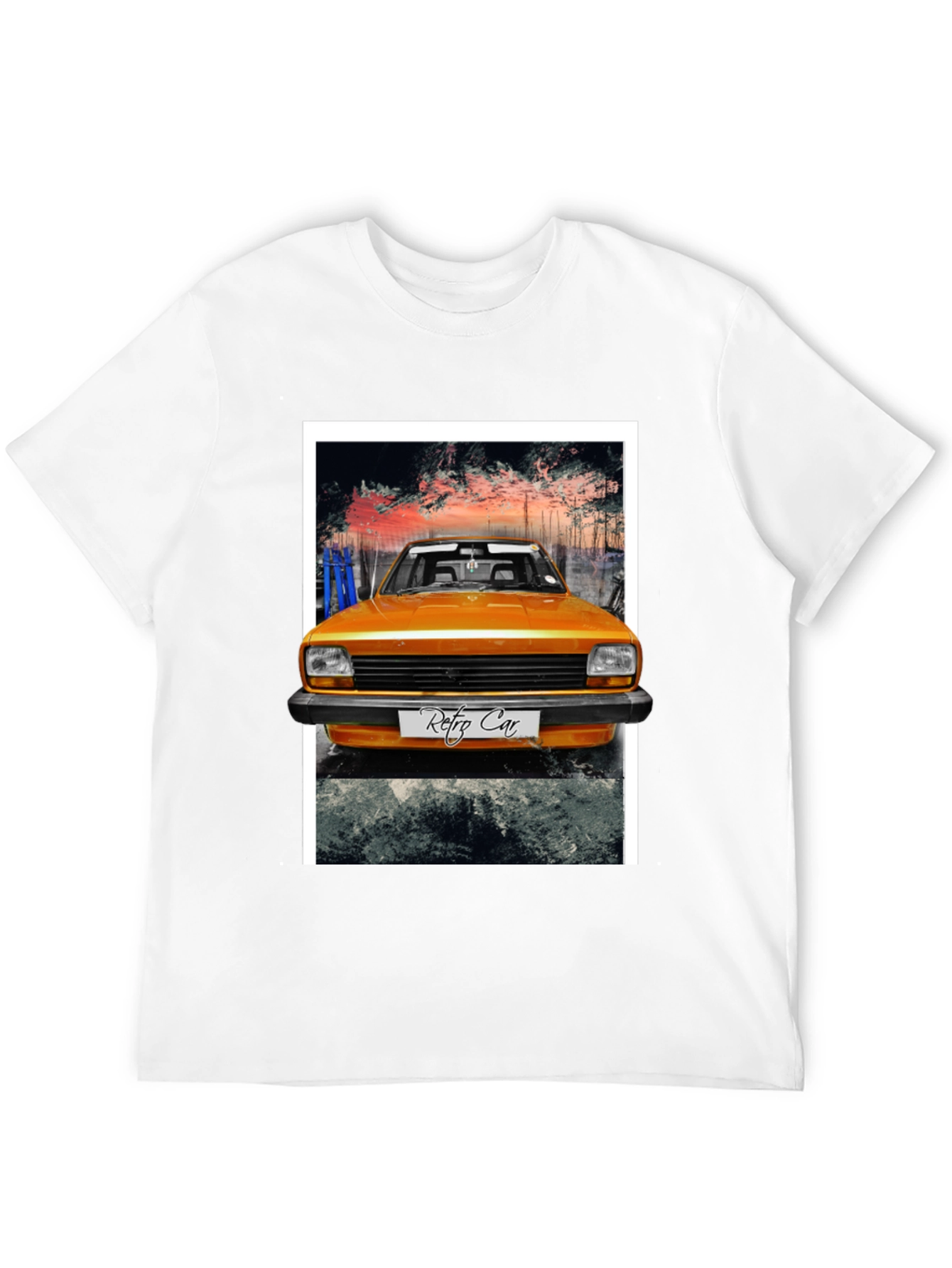 Black Retro Car Graphic T-Shirt - Cool Vintage Style view 12