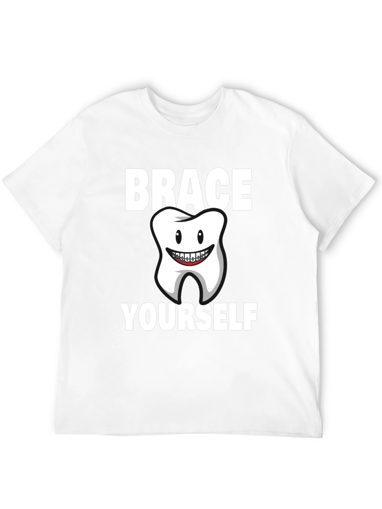 Black Brace Yourself Dental T-Shirt view 12