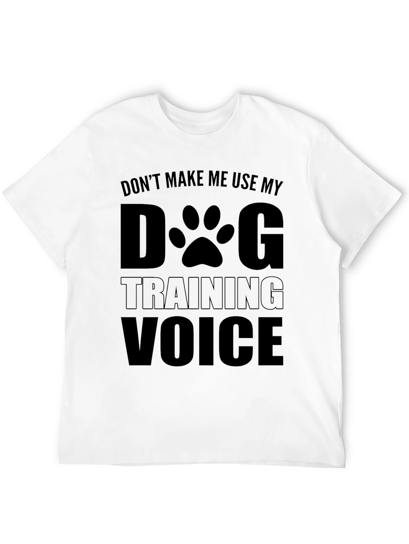 Black Dog Training Voice Black T-Shirt view 12