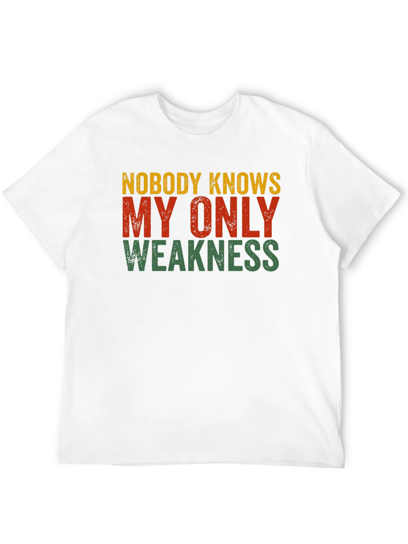Black Nobody Knows My Only Weakness T-Shirt view 12