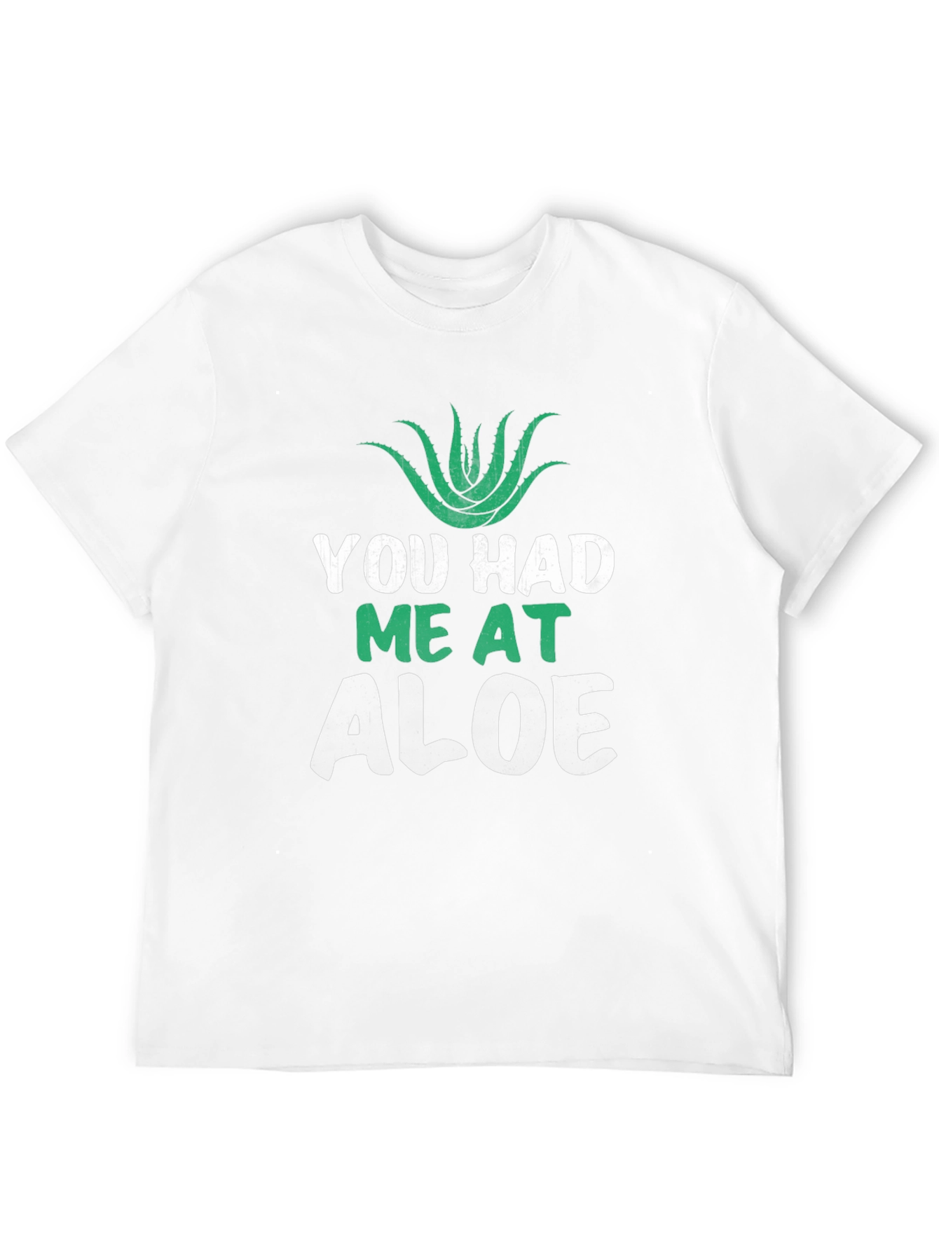 Black You Had Me At Aloe T-Shirt Funny Plant Lover Tee view 12