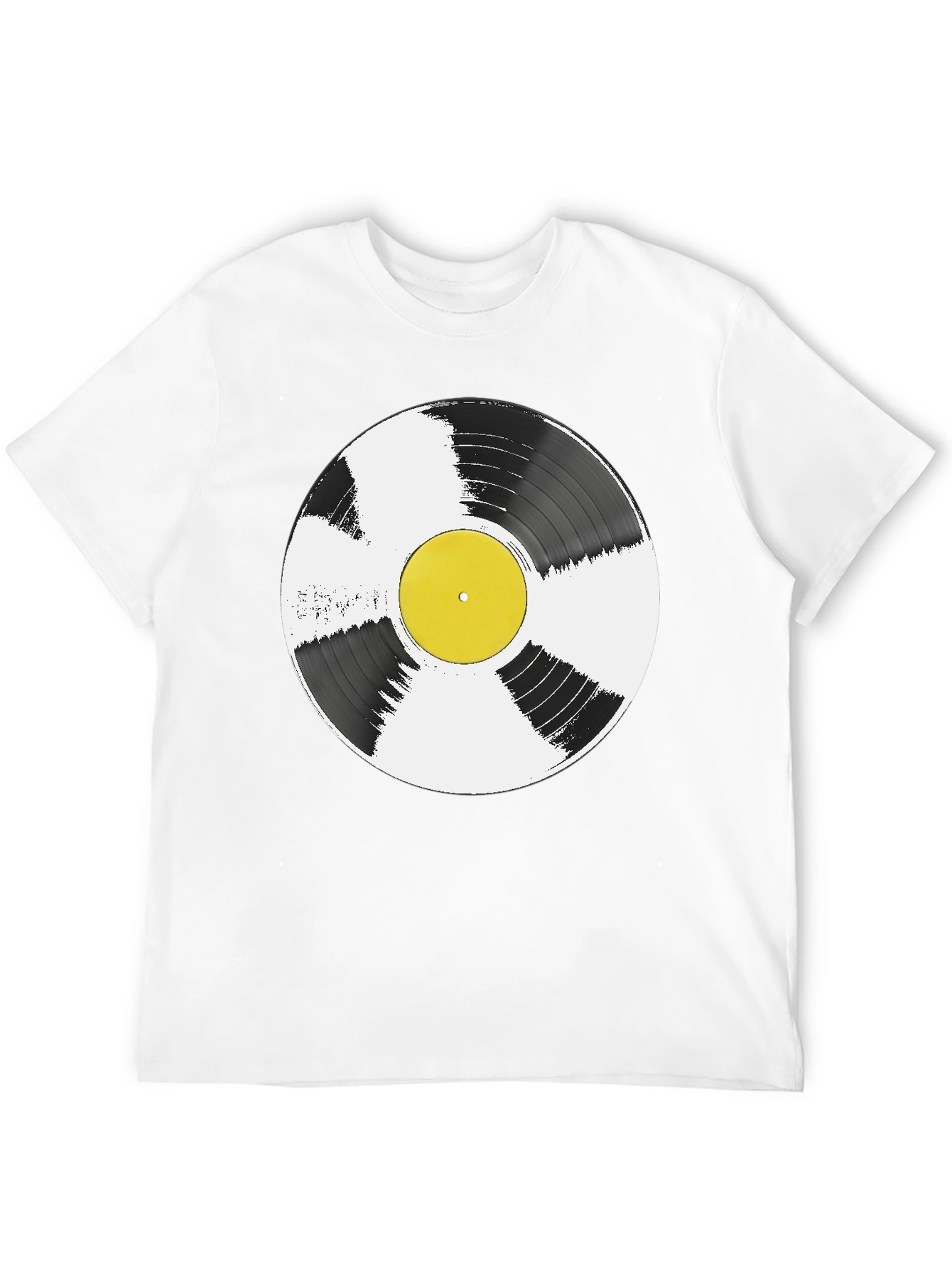 Black Vinyl Record Graphic T-Shirt - Music Lover Tee view 12