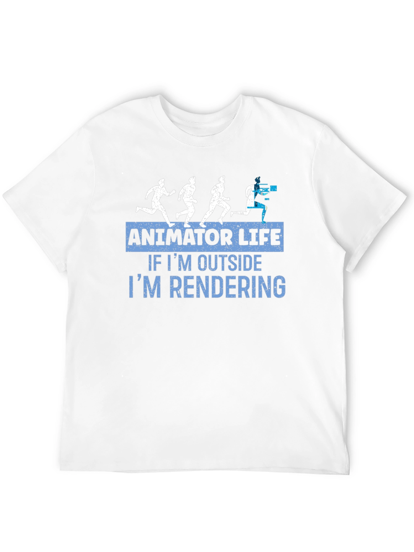 Black Animator Life T-Shirt - If I'm Outside I'm Rendering Tee view 12