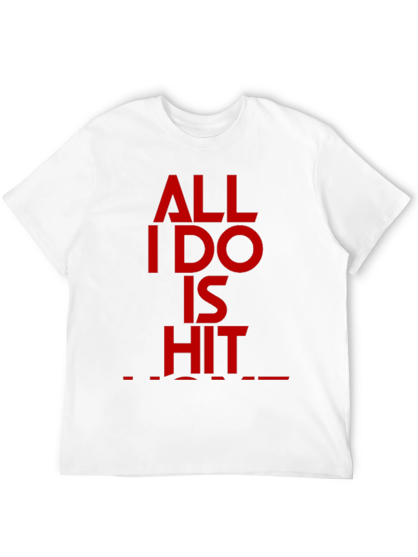 Black All I Do Is Hit T-Shirt - Bold Statement Tee view 12