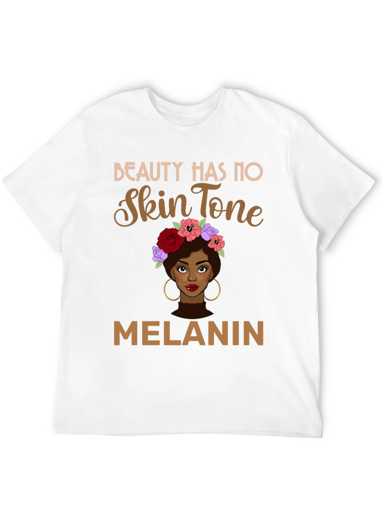 Black Beauty Has No Skin Tone Melanin Graphic Tee view 12