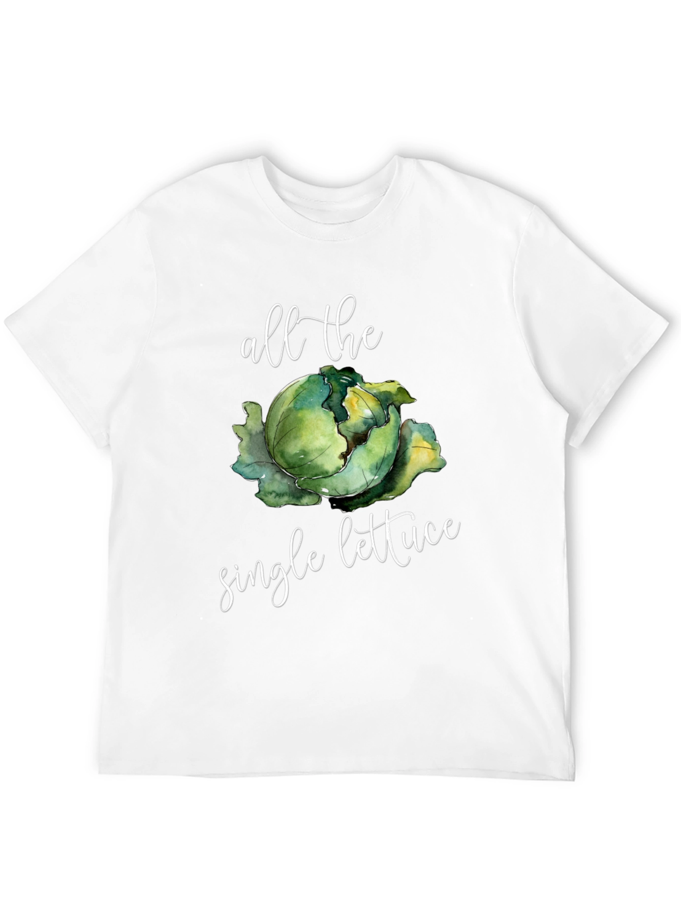 Black All the Single Lettuce Funny T-Shirt view 12