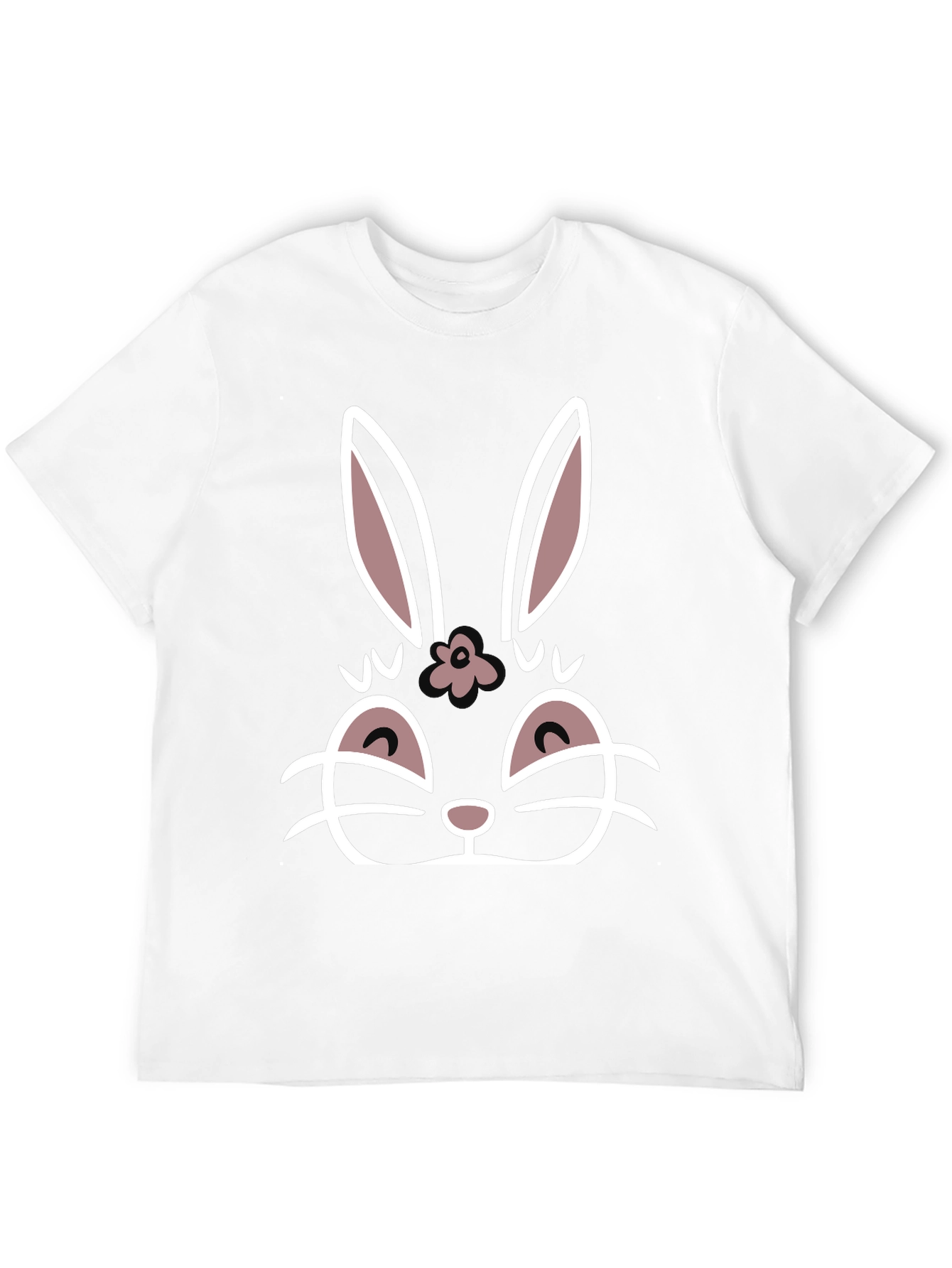 Cute Bunny Graphic T-Shirt - 12