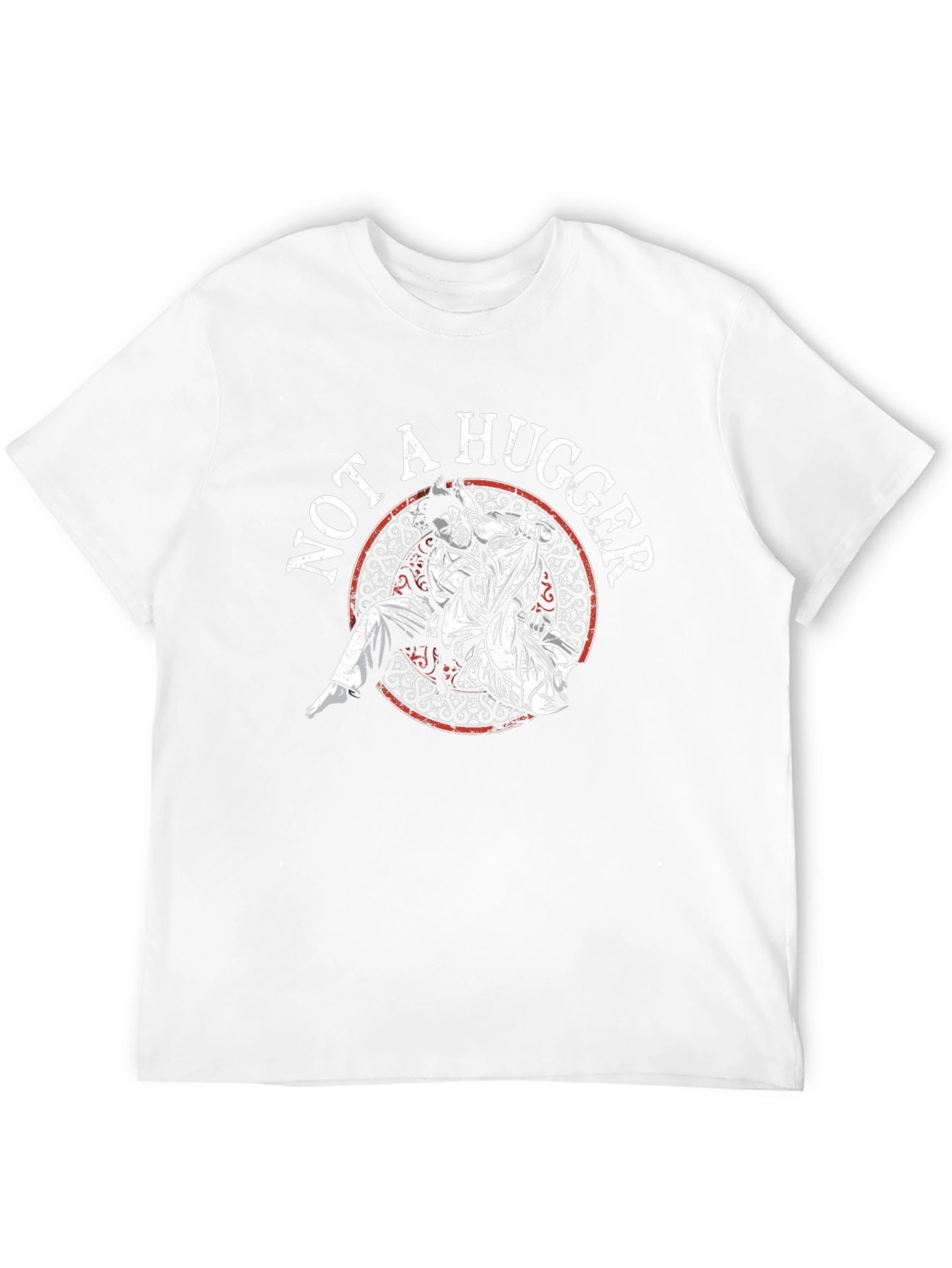 Black Not a Hugger Jiu Jitsu T-Shirt view 12