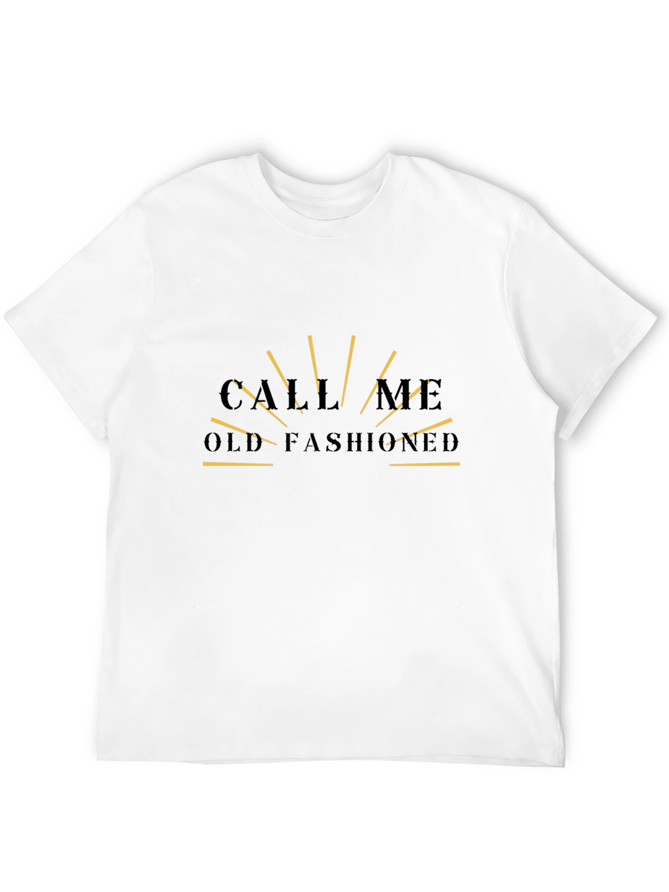 Black Call Me Old-Fashioned Graphic Tee - Black view 12